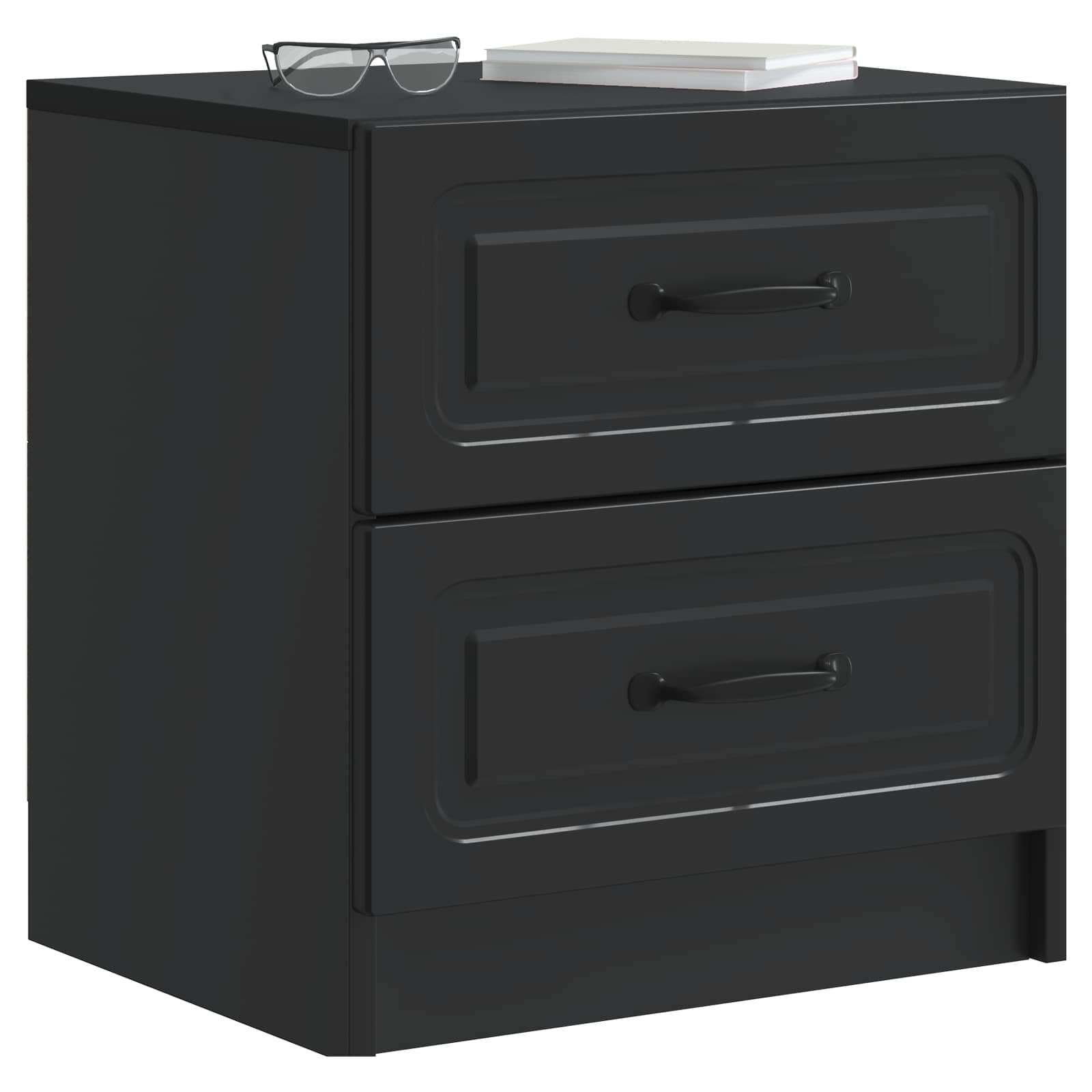 Noćni ormar Crna 43 x 34,5 x 44,5 cm Konstruirano drvo