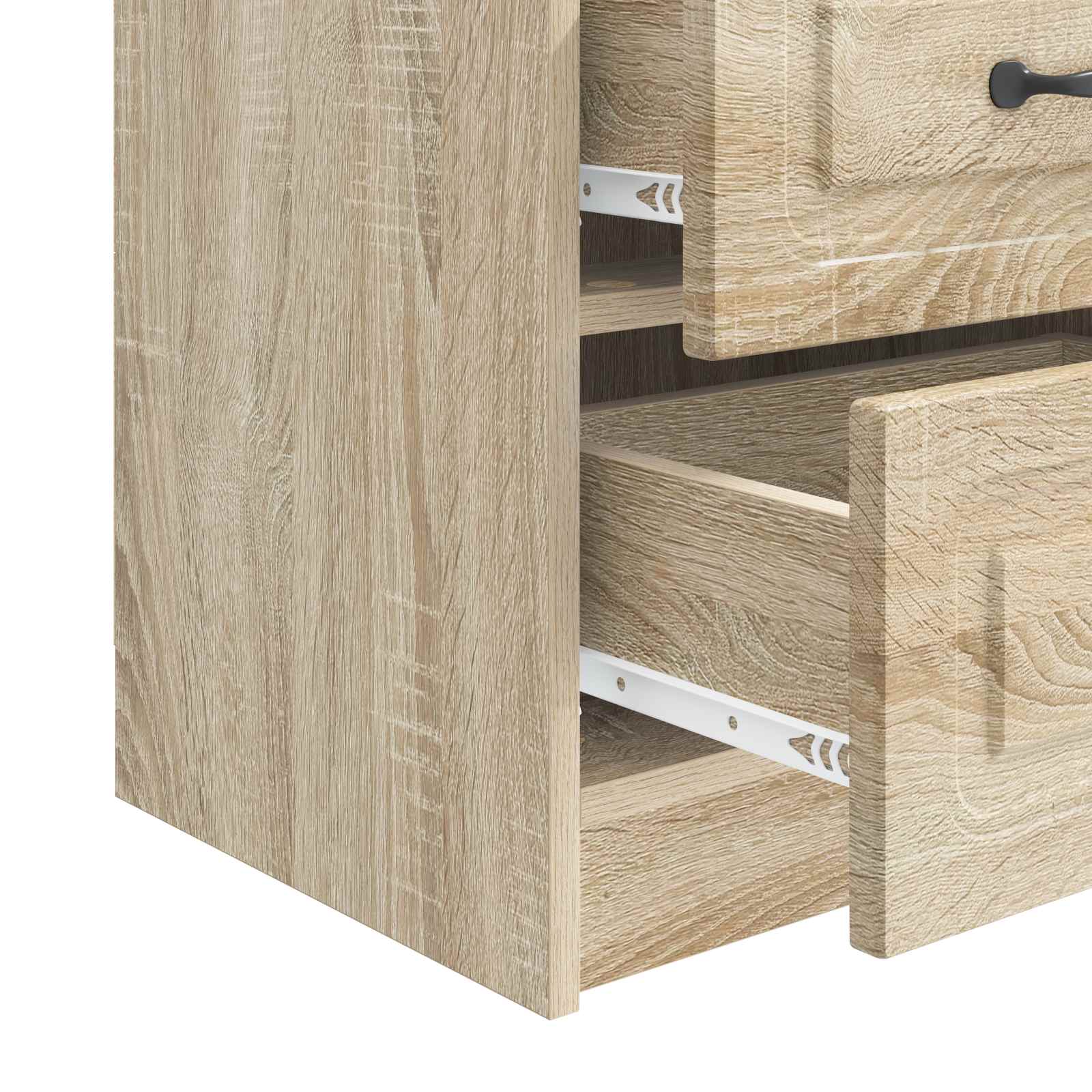 Noćni ormar s ladicama 2 pcs Hrast sonoma 43 x 34,5 x 44,5 cm