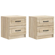 Noćni ormar s ladicama 2 pcs Hrast sonoma 43 x 34,5 x 44,5 cm