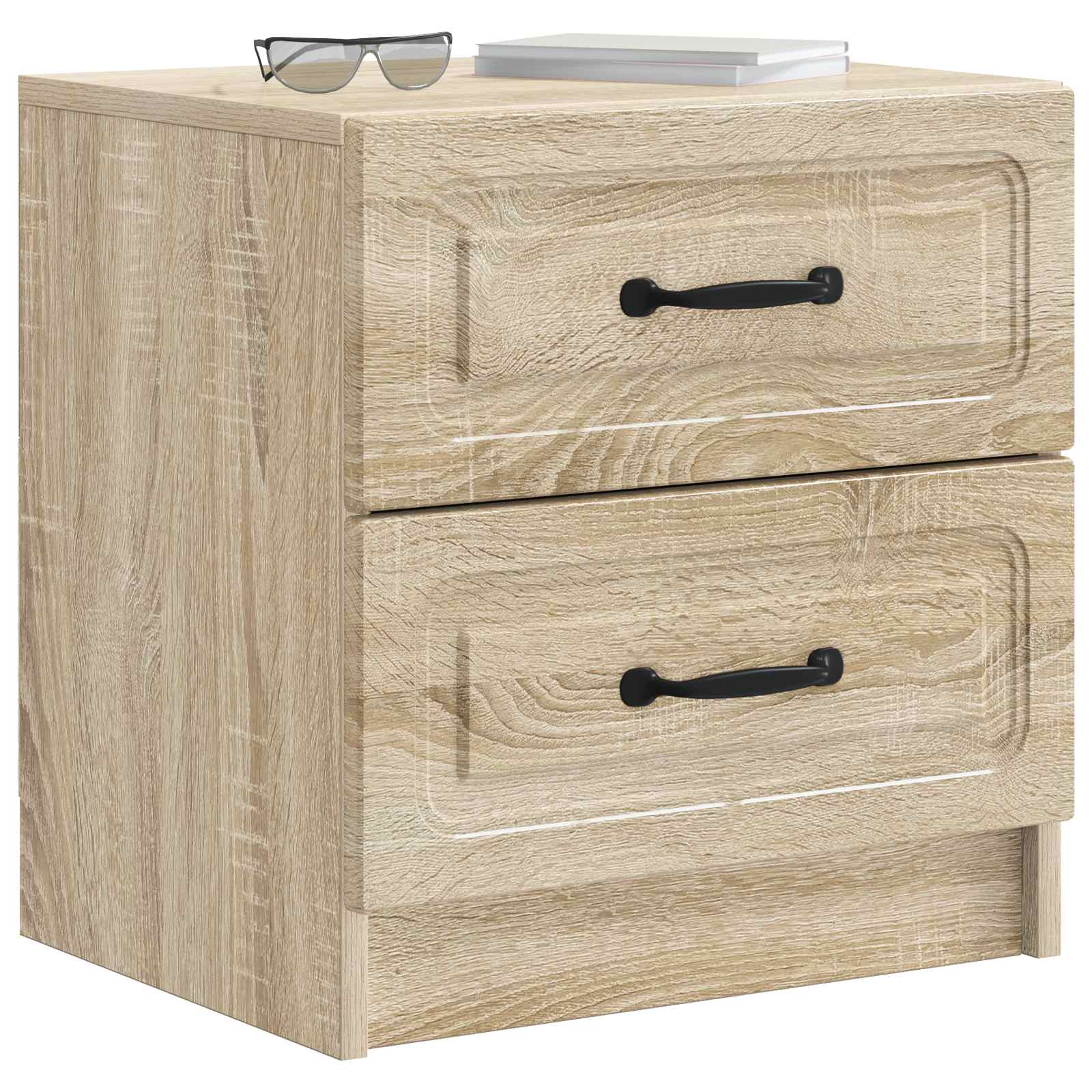 Noćni ormar s ladicama 2 pcs Hrast sonoma 43 x 34,5 x 44,5 cm