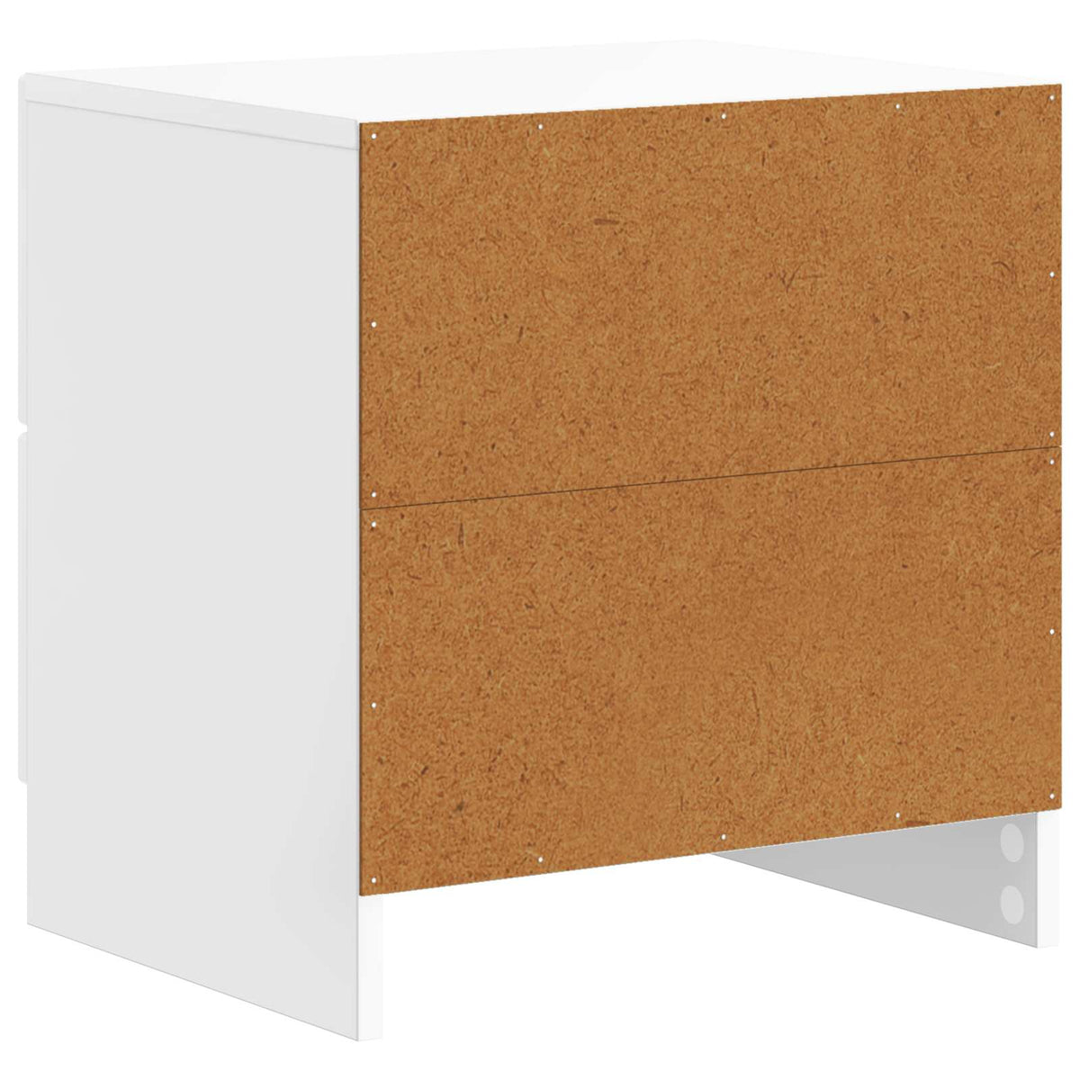 Noćni ormar s ladicama Bijela visokog sjaja 43 x 34,5 x 44,5 cm