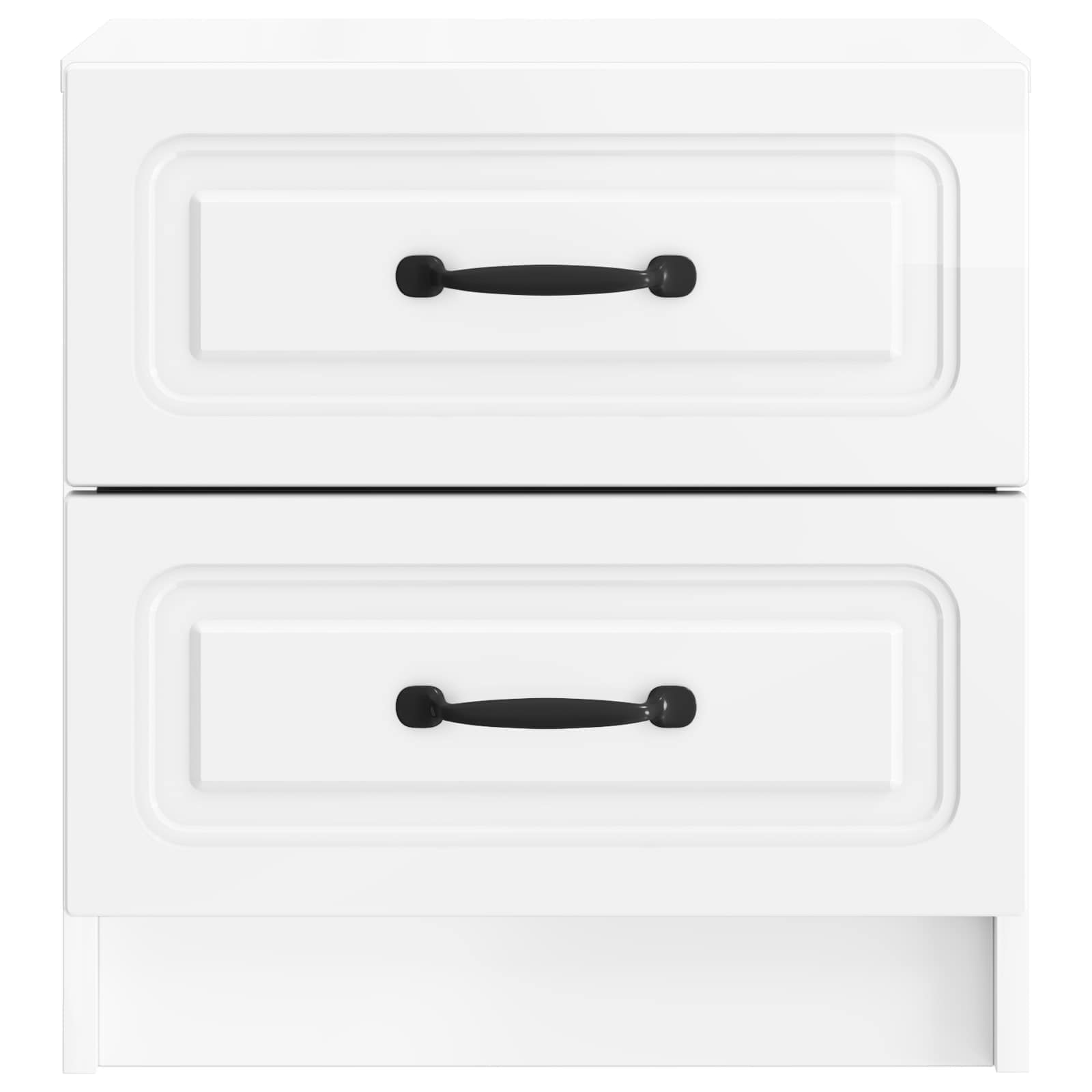 Noćni ormar 2 pcs Bijela visokog sjaja 43 x 34,5 x 44,5 cm