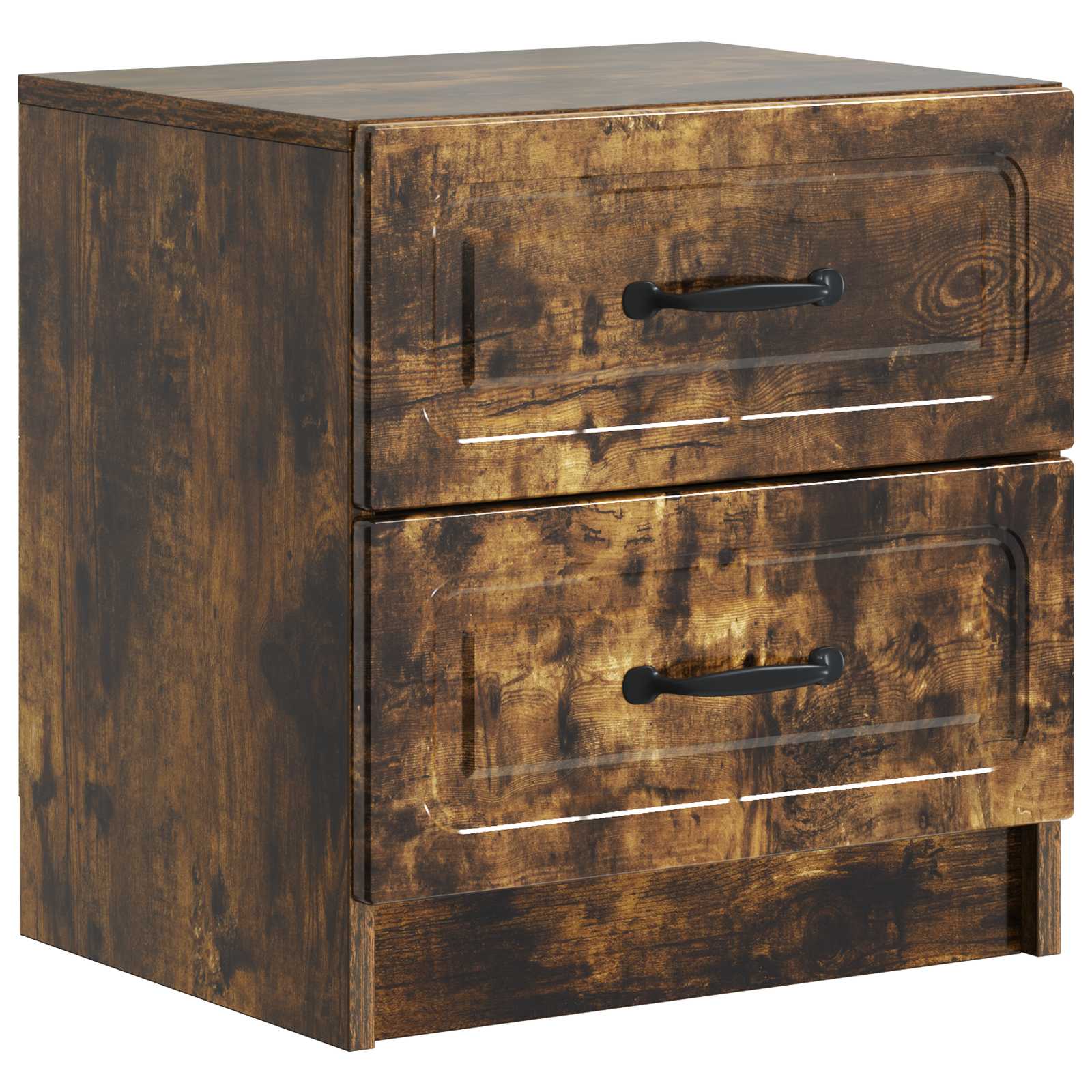 Noćni ormar s ladicama 2 pcs Dimljeni hrast 43 x 34,5 x 44,5 cm