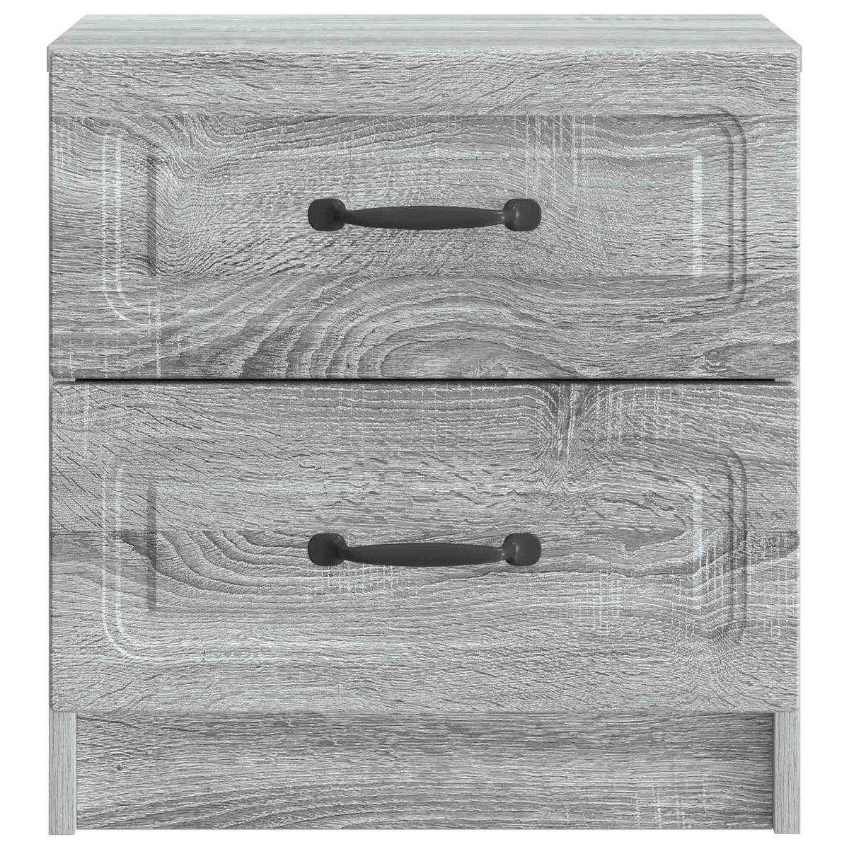Noćni ormar s ladicama 2 pcs Siva sonoma 43 x 34,5 x 44,5 cm
