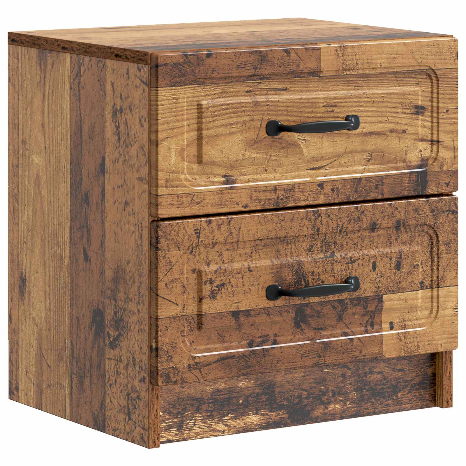 Noćni ormar s ladicama 2 pcs Staro drvo 43 x 34,5 x 44,5 cm