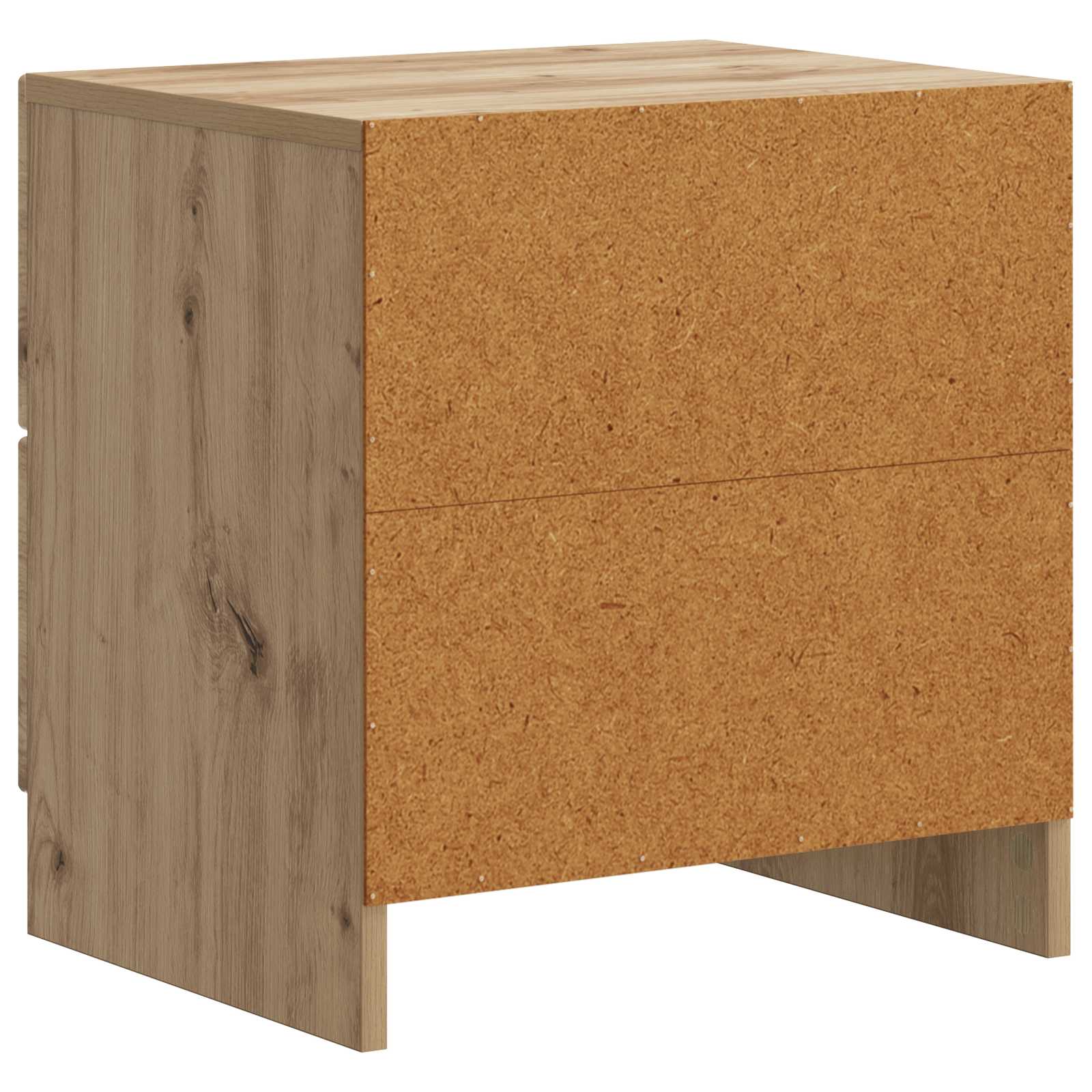 Noćni ormar s ladicama 2 pcs Hrast artisan 43 x 34,5 x 44,5 cm