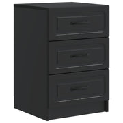 Noćni ormar s ladicama Crna 43 x 41 x 63,5 cm Konstruirano drvo