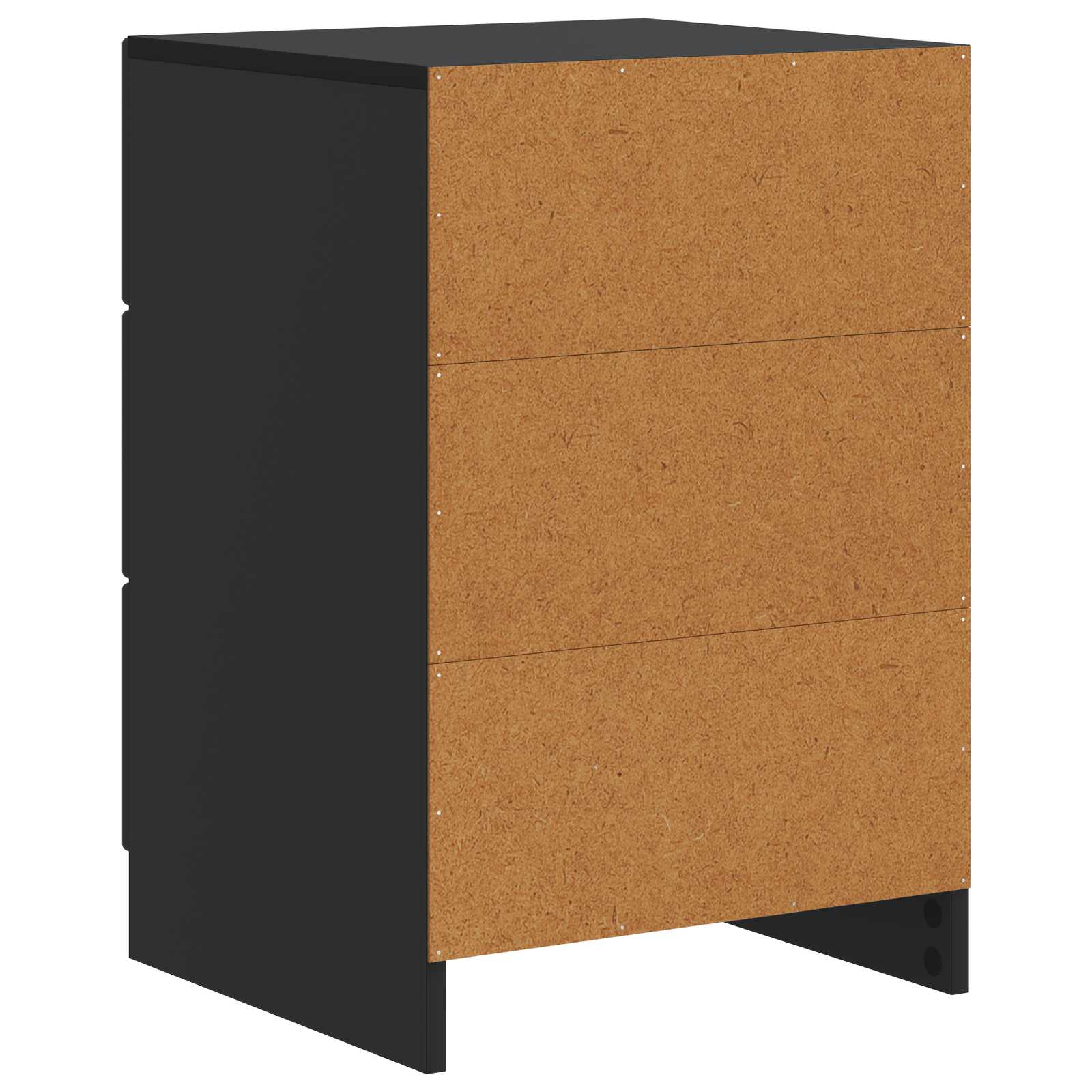 Noćni ormar s ladicama Crna 43 x 41 x 63,5 cm Konstruirano drvo