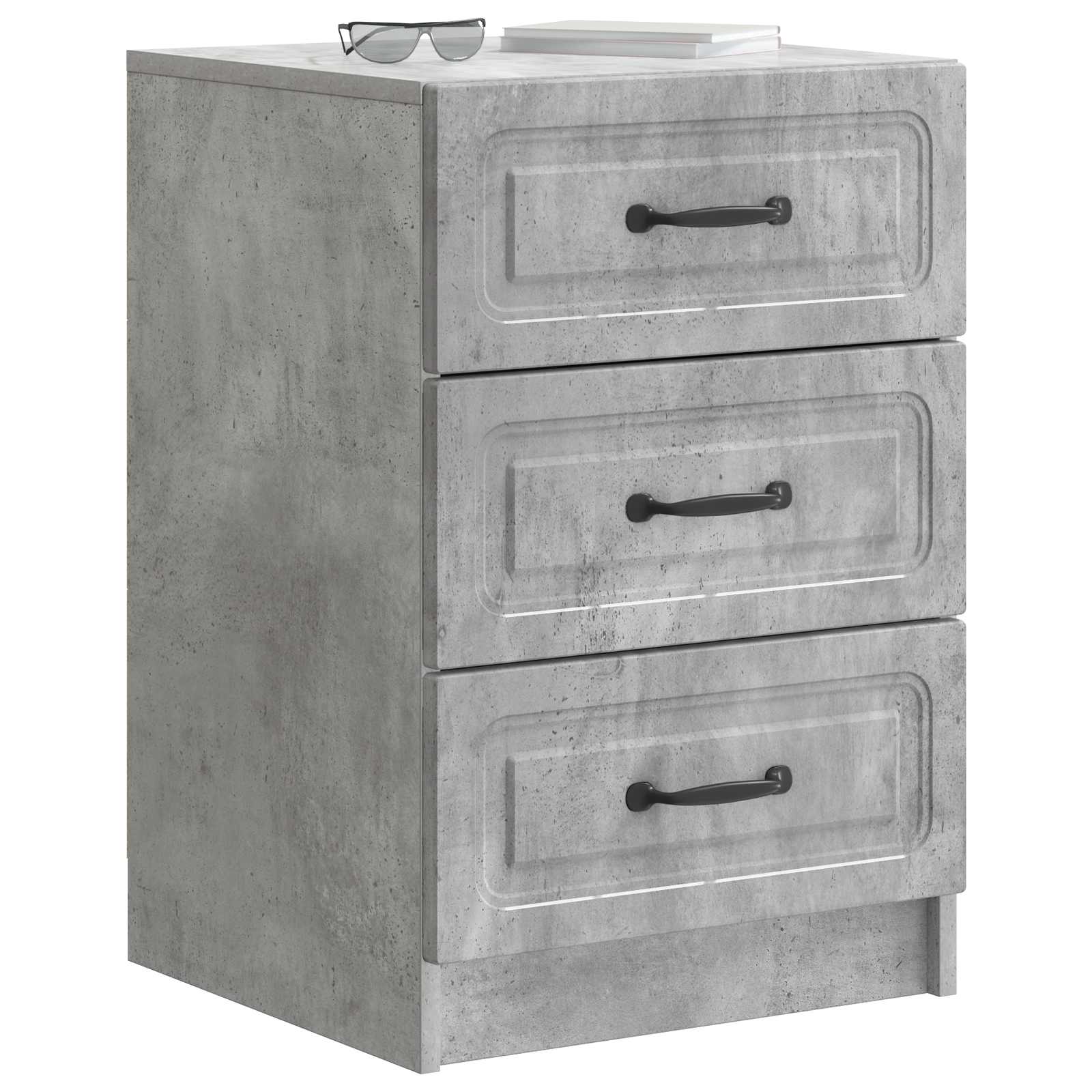 Noćni ormar Betonska siva 43 x 41 x 63,5 cm Konstruirano drvo