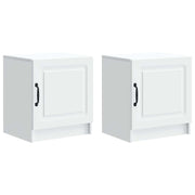 Noćni ormar 2 pcs Bijela 43 x 34,5 x 47 cm Konstruirano drvo