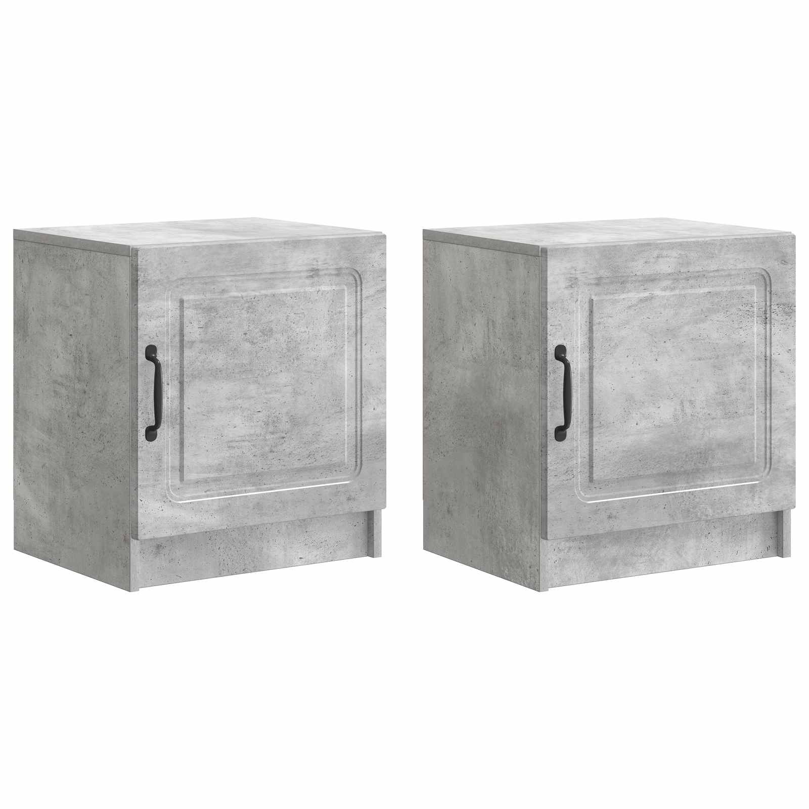Noćni ormar 2 pcs Betonska siva 43 x 34,5 x 47 cm