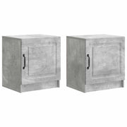 Noćni ormar 2 pcs Betonska siva 43 x 34,5 x 47 cm