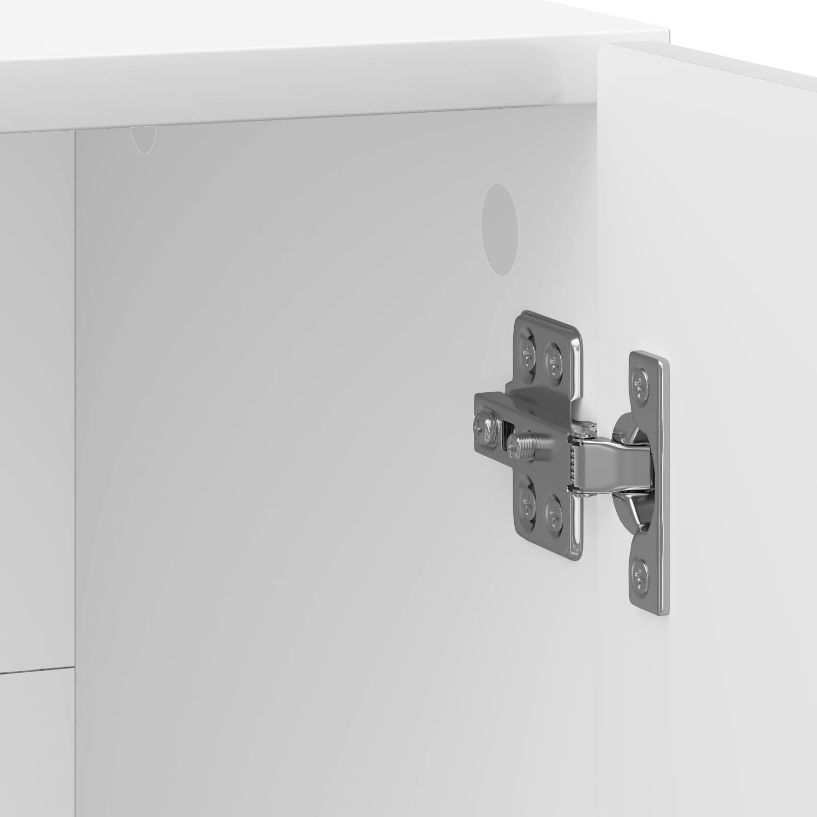 Noćni ormar 2 pcs Bijela visokog sjaja 43 x 34,5 x 47 cm
