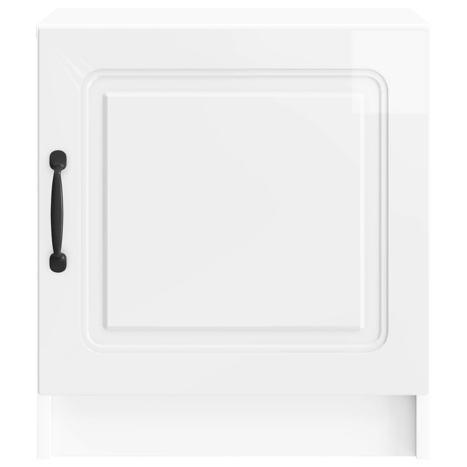 Noćni ormar 2 pcs Bijela visokog sjaja 43 x 34,5 x 47 cm
