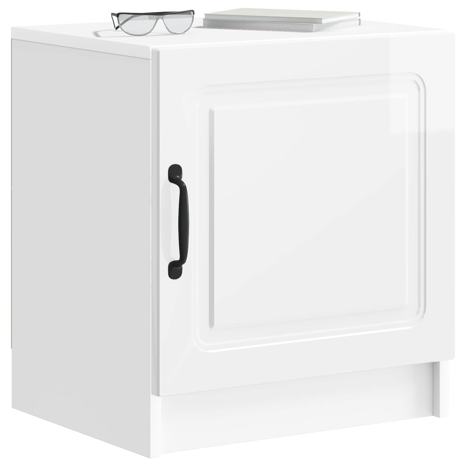 Noćni ormar 2 pcs Bijela visokog sjaja 43 x 34,5 x 47 cm