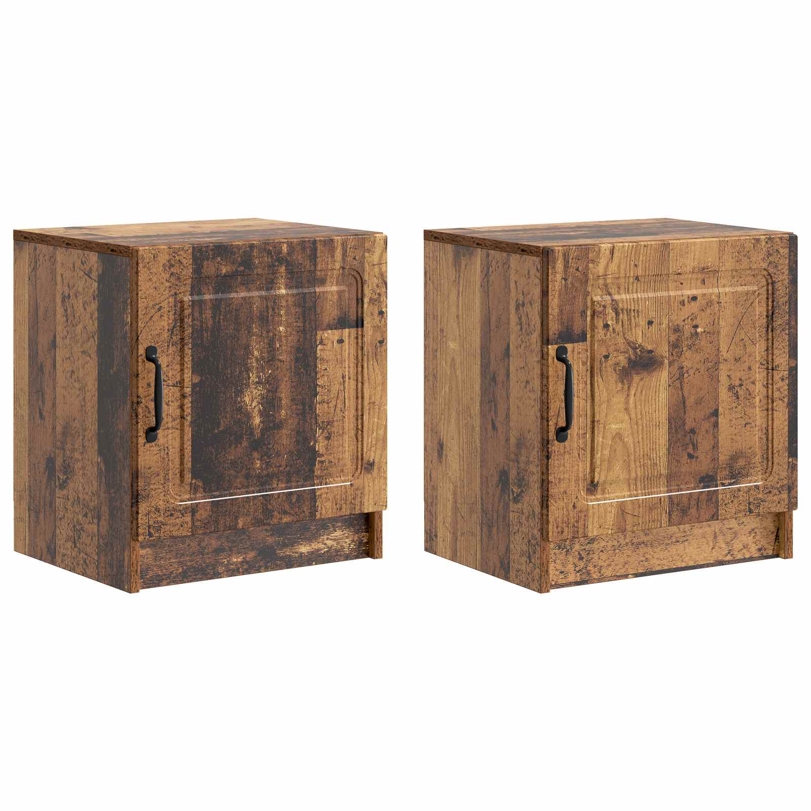 Noćni ormar 2 pcs Staro drvo 43 x 34,5 x 47 cm