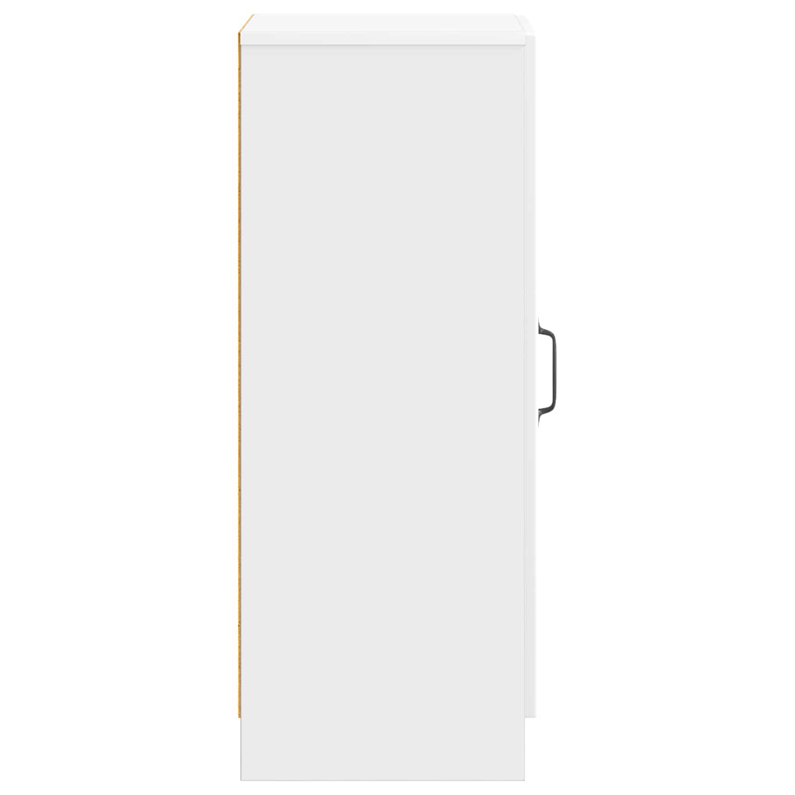 Kreveta Bijela visokog sjaja 33 x 34,5 x 87 cm