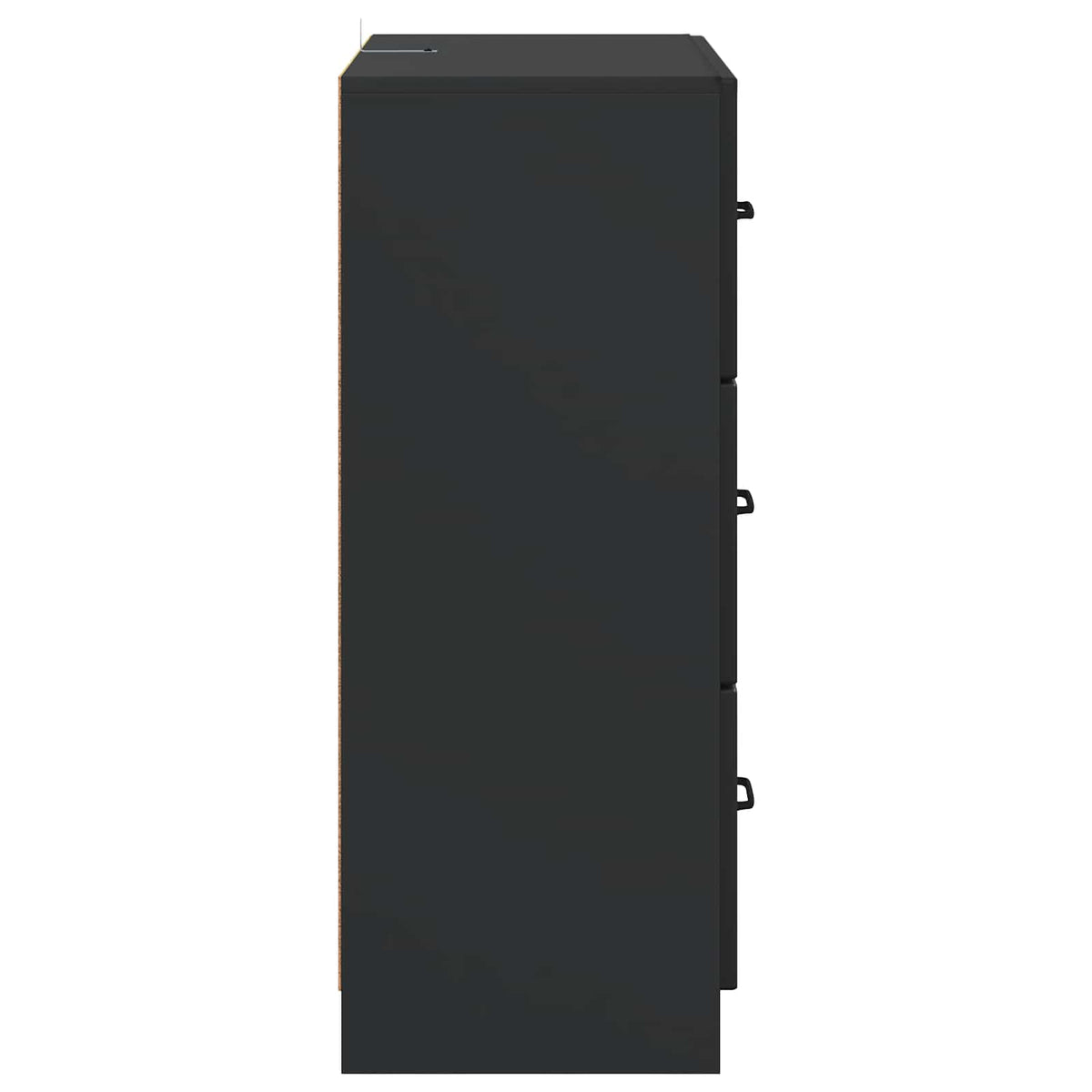 Ormar s ladicama Crna 66 x 34,5 x 87 cm Konstruirano drvo