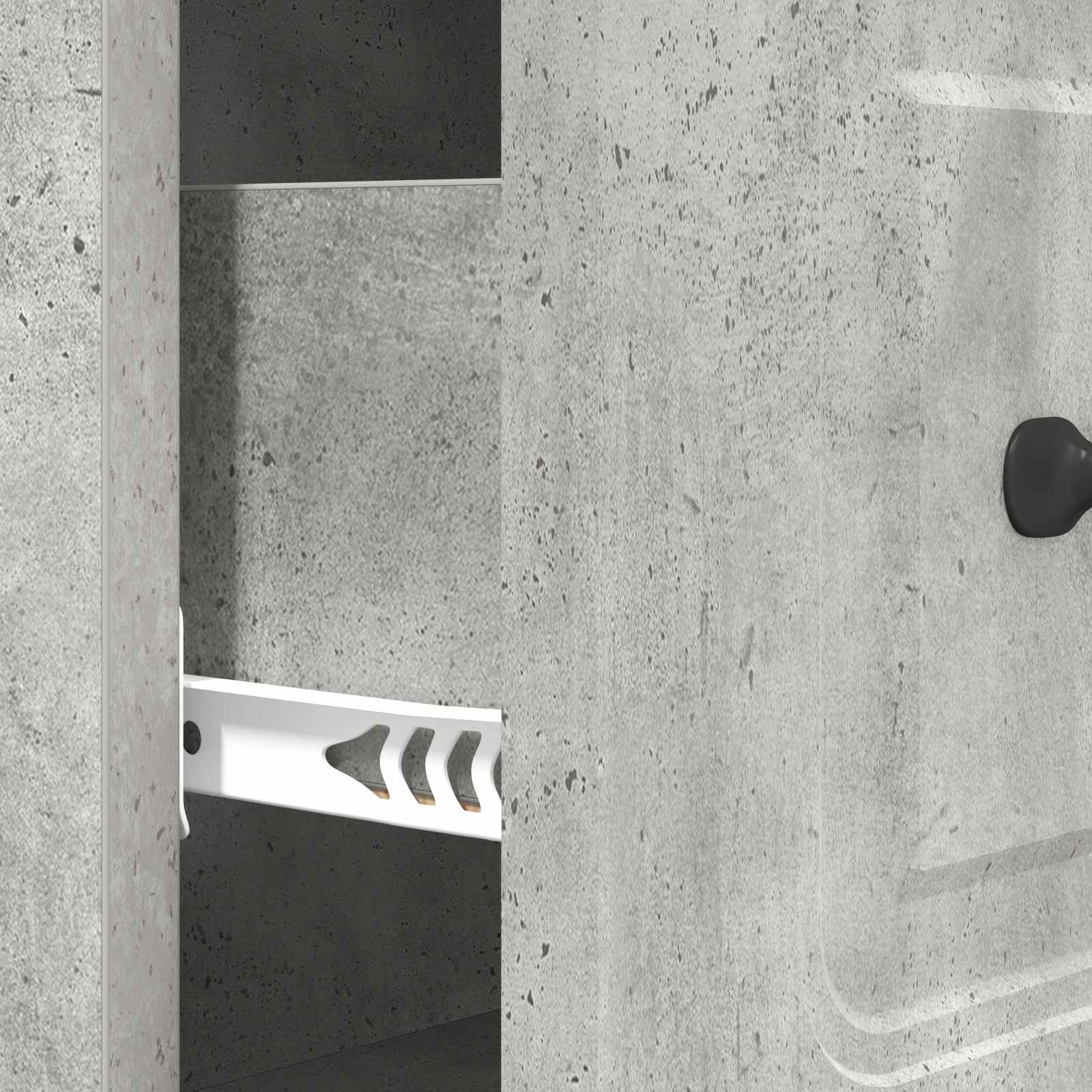 Ormar s ladicama Betonska siva 66 x 34,5 x 87 cm