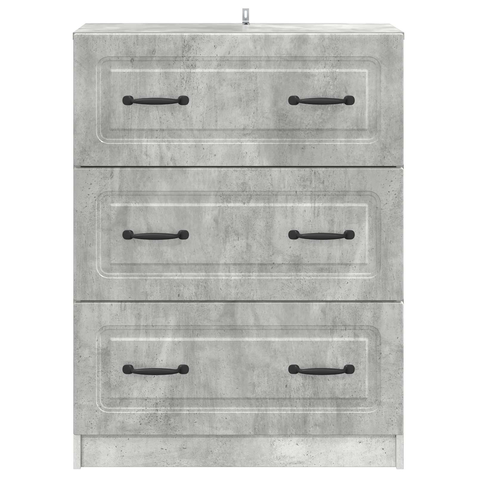 Ormar s ladicama Betonska siva 66 x 34,5 x 87 cm