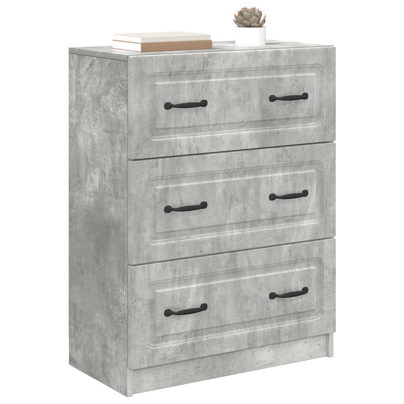 Ormar s ladicama Betonska siva 66 x 34,5 x 87 cm