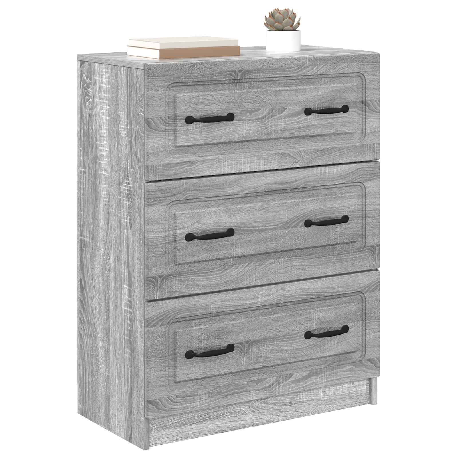 Ormar s ladicama Siva sonoma 66 x 34,5 x 87 cm