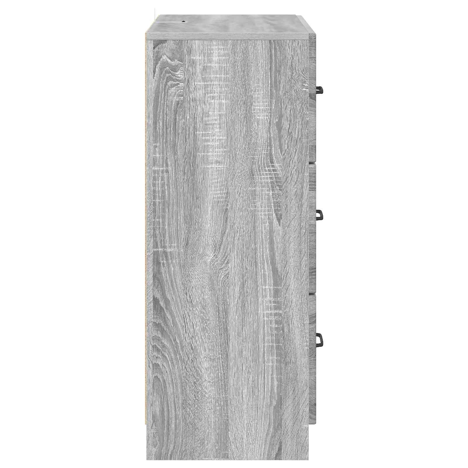Ormar s ladicama Siva sonoma 66 x 34,5 x 87 cm