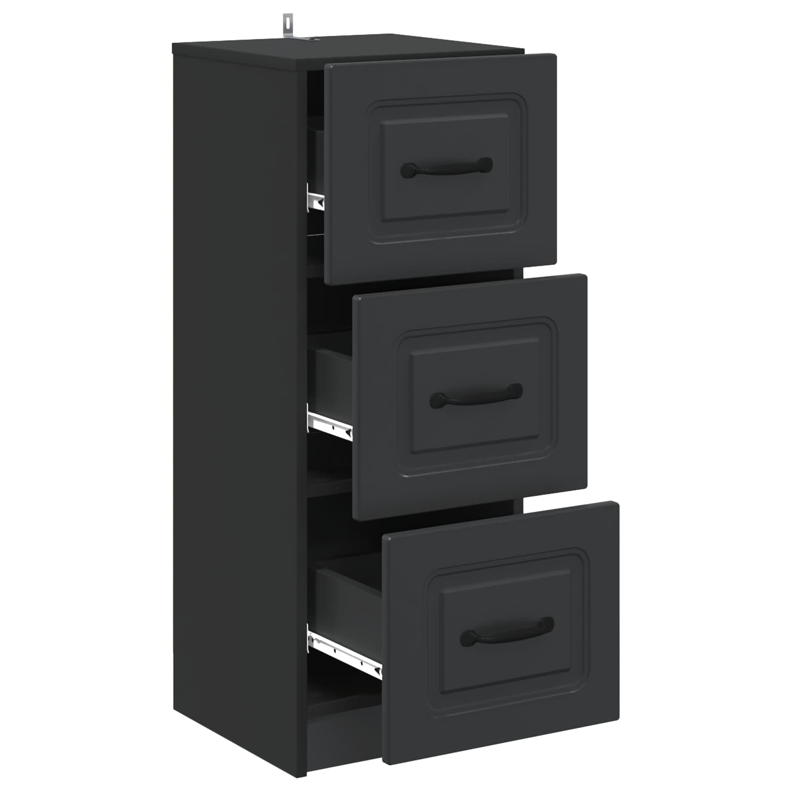 Ormar s ladicama Crna 33 x 34,5 x 87 cm Konstruirano drvo