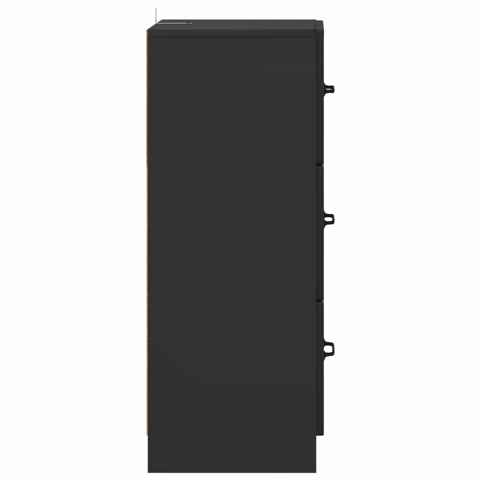 Ormar s ladicama Crna 33 x 34,5 x 87 cm Konstruirano drvo