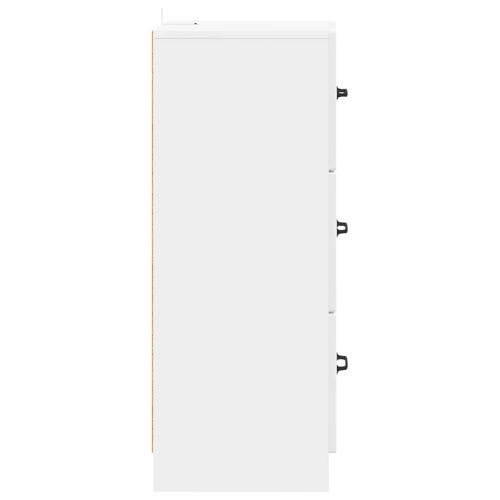 Ormar s ladicama Bijela visokog sjaja 33 x 34,5 x 87 cm