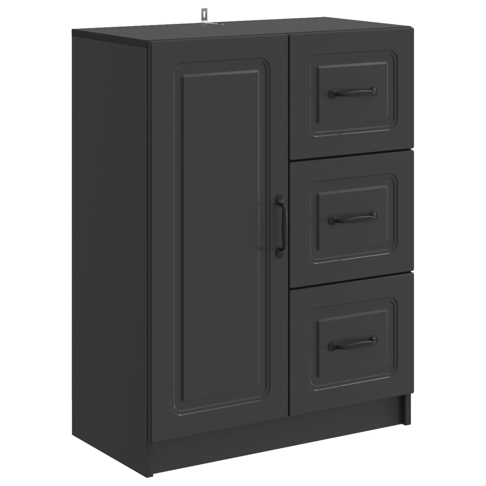 Kreveta s ladicama Crna 66 x 34,5 x 87 cm Konstruirano drvo