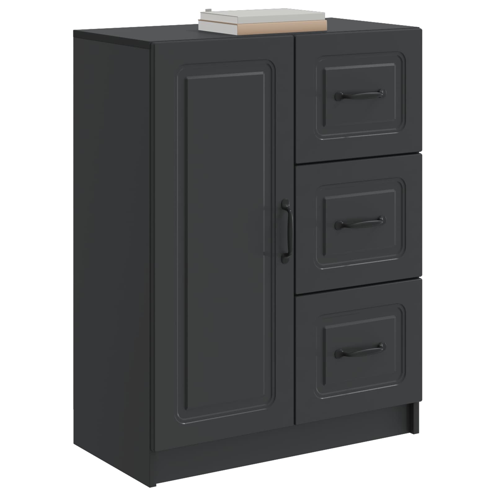 Kreveta s ladicama Crna 66 x 34,5 x 87 cm Konstruirano drvo