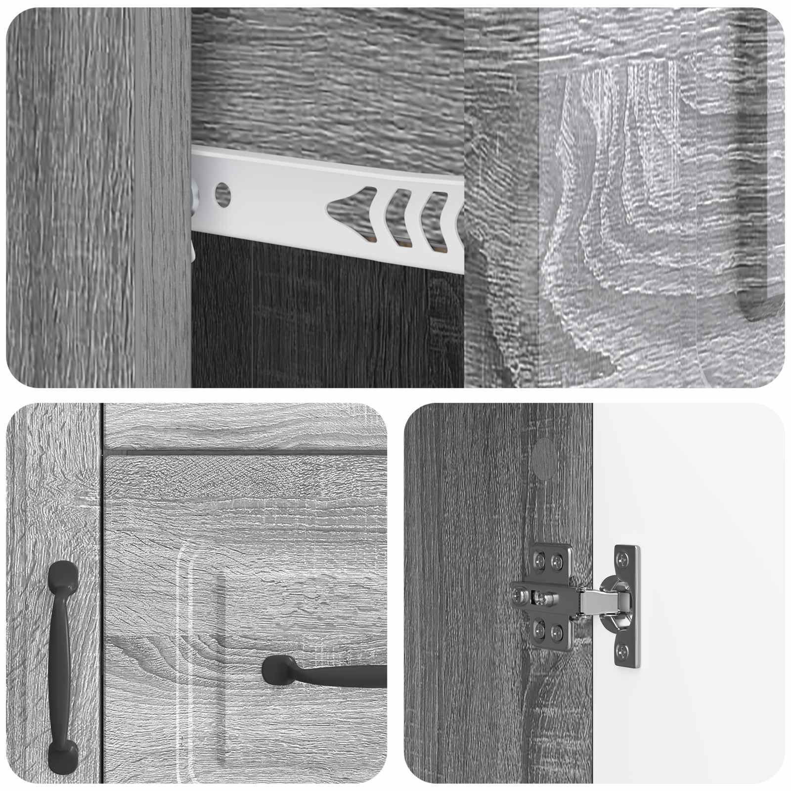 Kreveta Siva sonoma 66 x 34,5 x 87 cm Konstruirano drvo