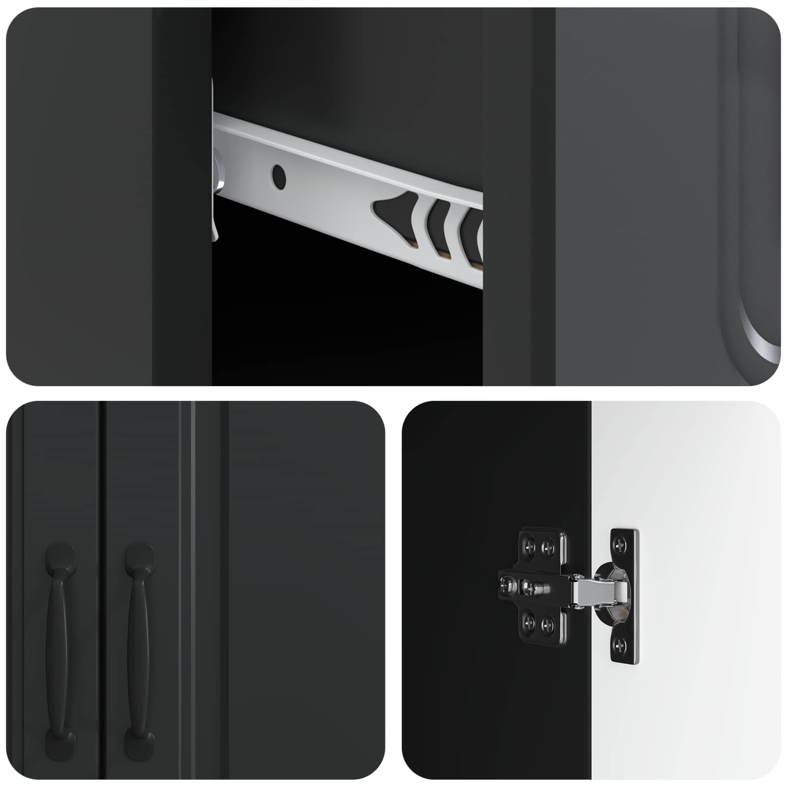 Kreveta s ladicama Crna 66 x 34,5 x 87 cm Konstruirano drvo