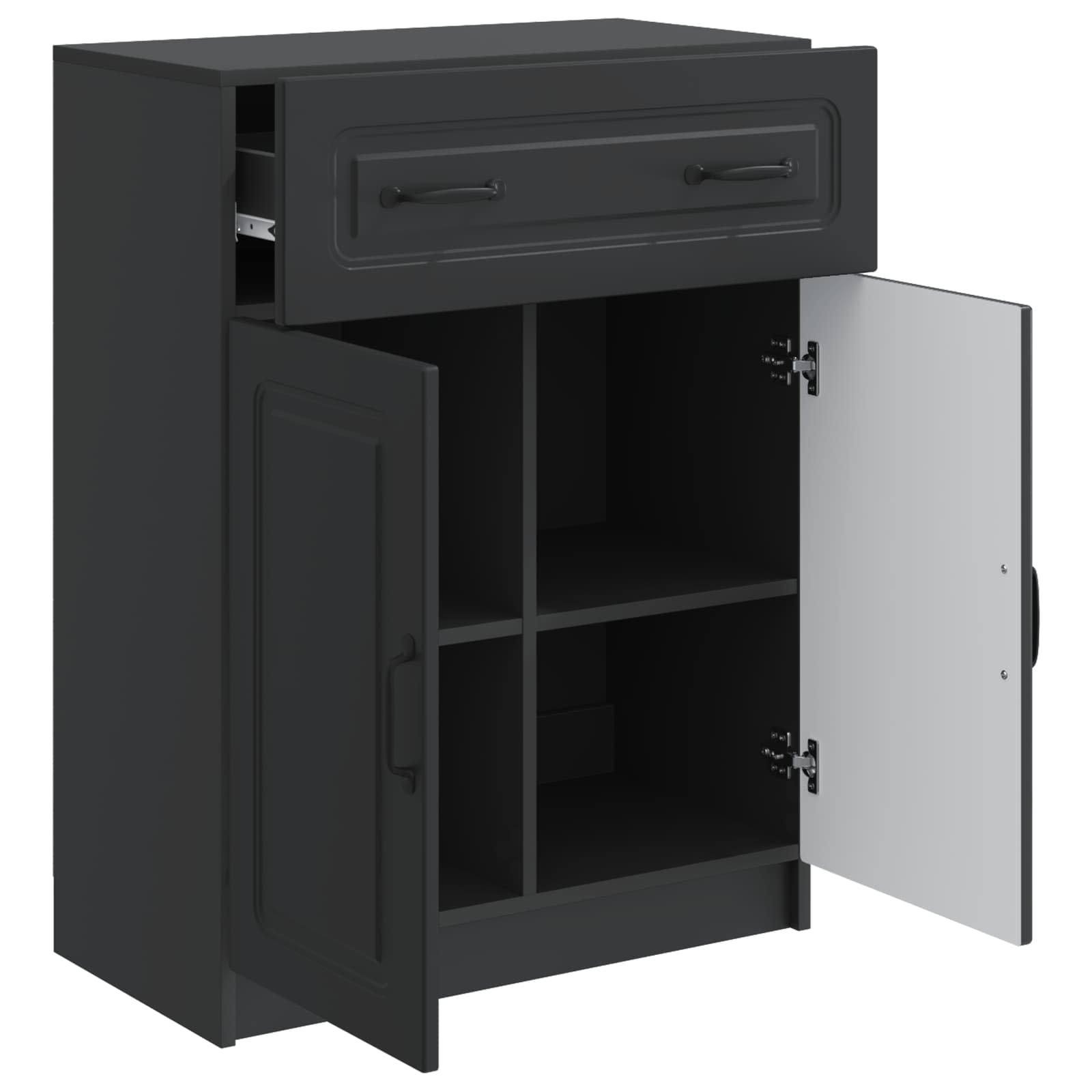 Kreveta s ladicama Crna 66 x 34,5 x 87 cm Konstruirano drvo