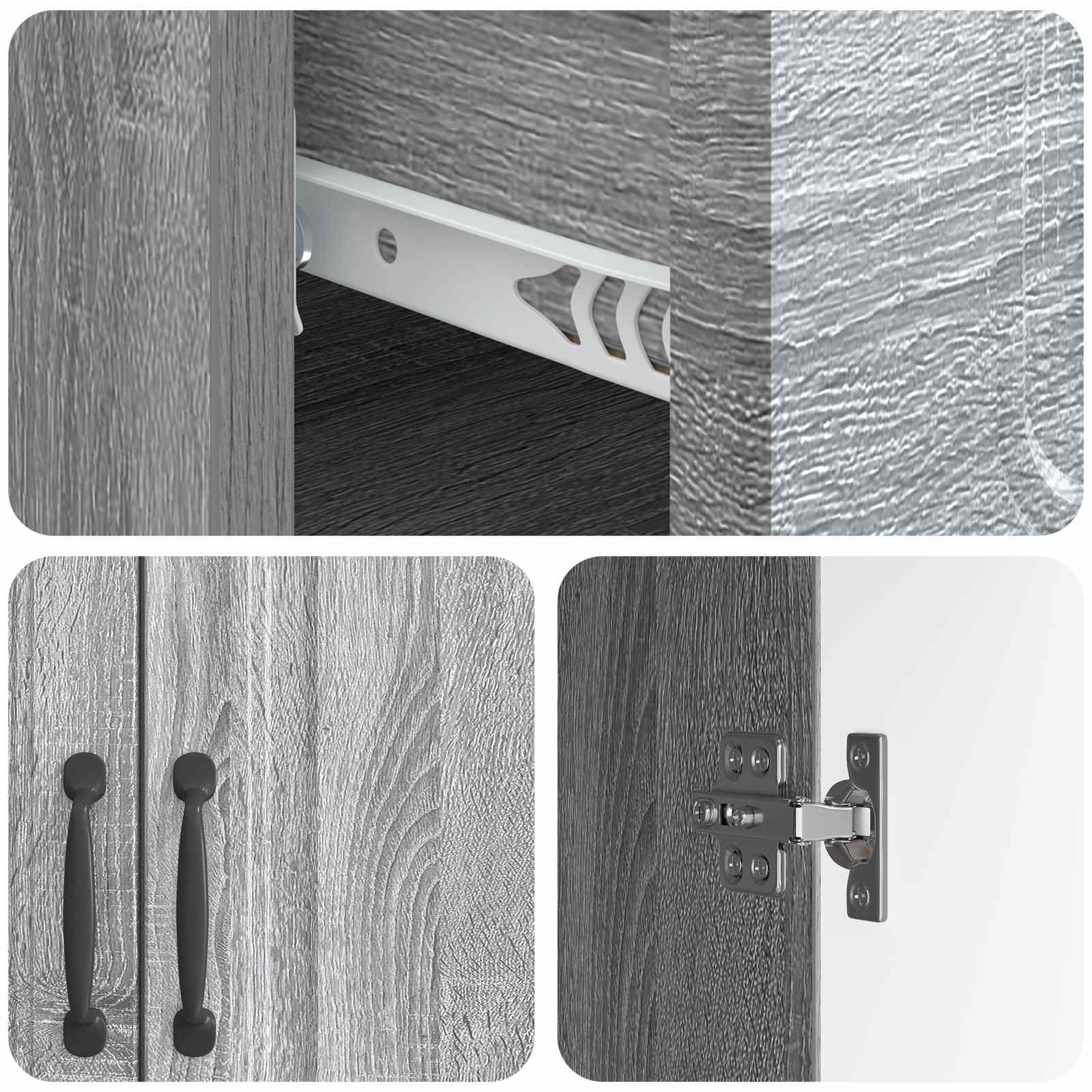 Kreveta Siva sonoma 66 x 34,5 x 87 cm Konstruirano drvo