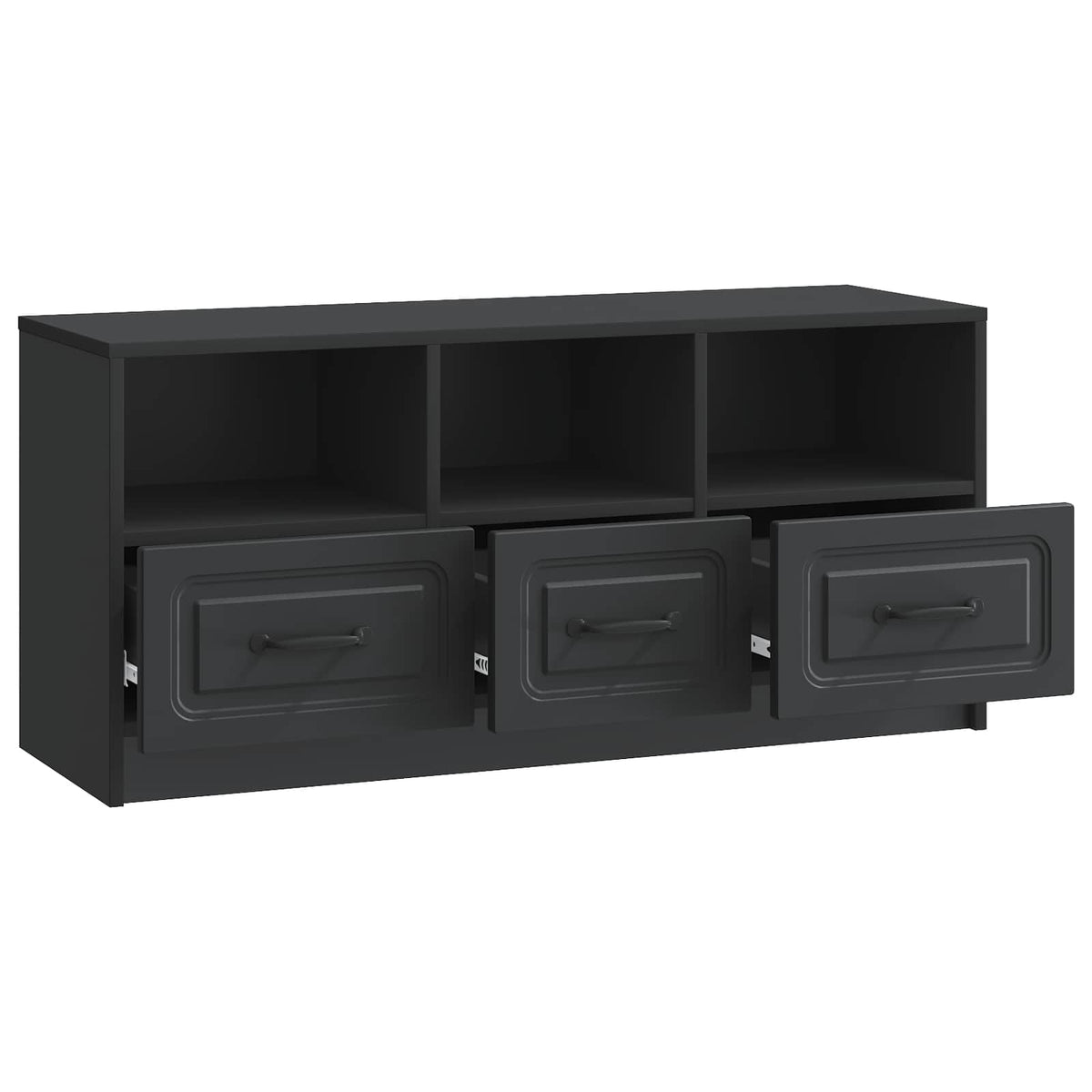 TV ormar s ladicama Crna 102 x 34,5 x 47 cm Konstruirano drvo