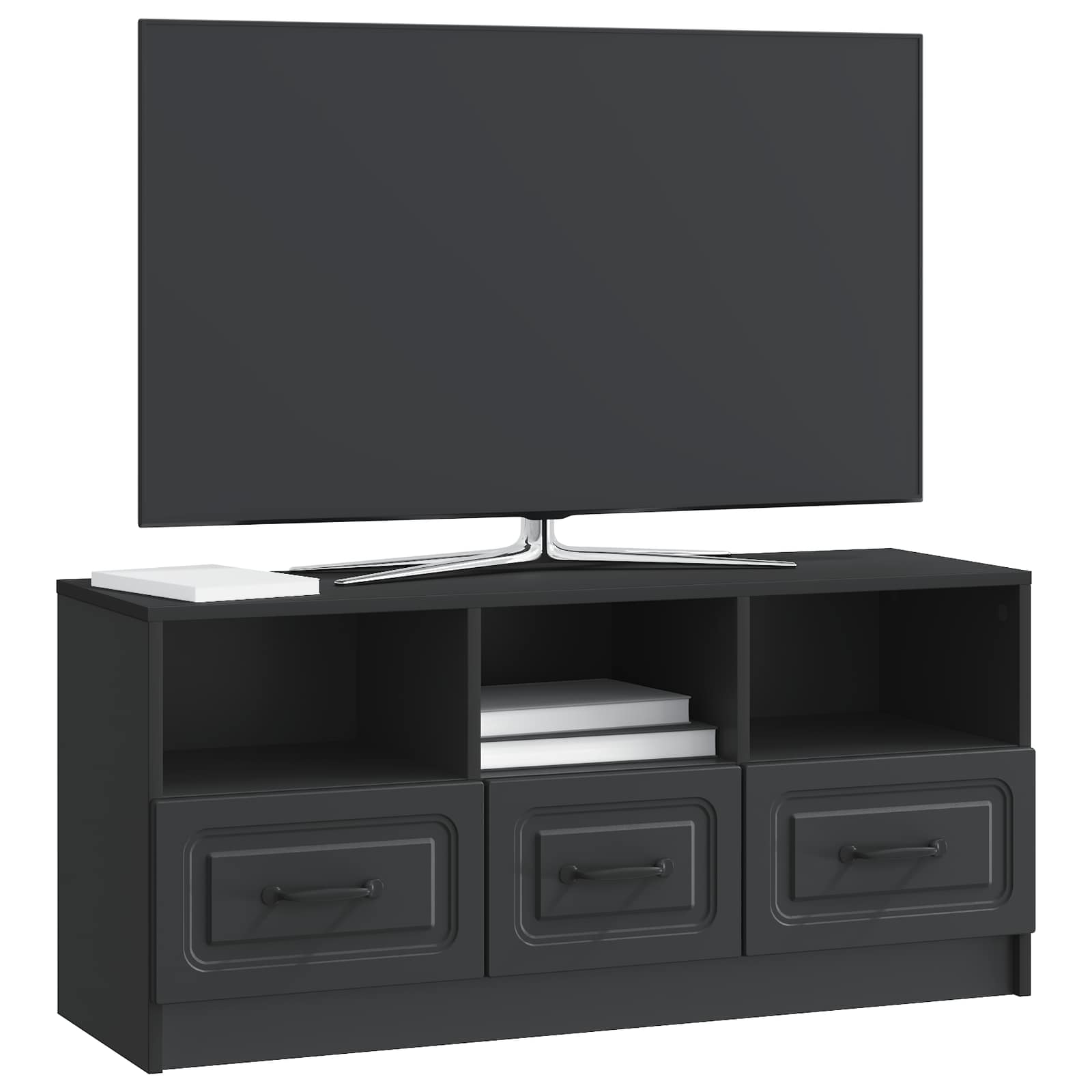 TV ormar s ladicama Crna 102 x 34,5 x 47 cm Konstruirano drvo