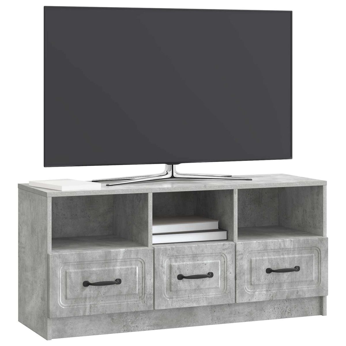 TV ormar Betonska siva 102 x 34,5 x 47 cm Konstruirano drvo
