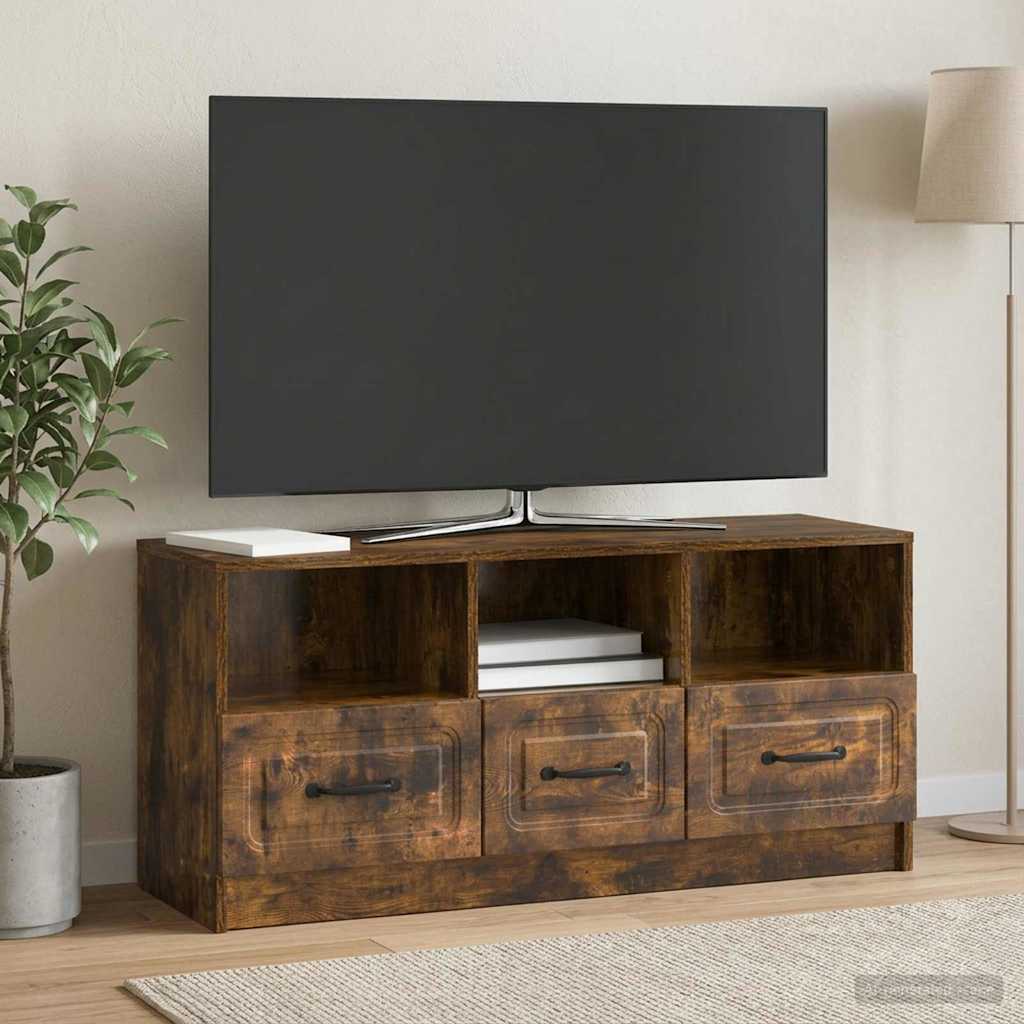 TV ormar Dimljeni hrast 102 x 34,5 x 47 cm Konstruirano drvo