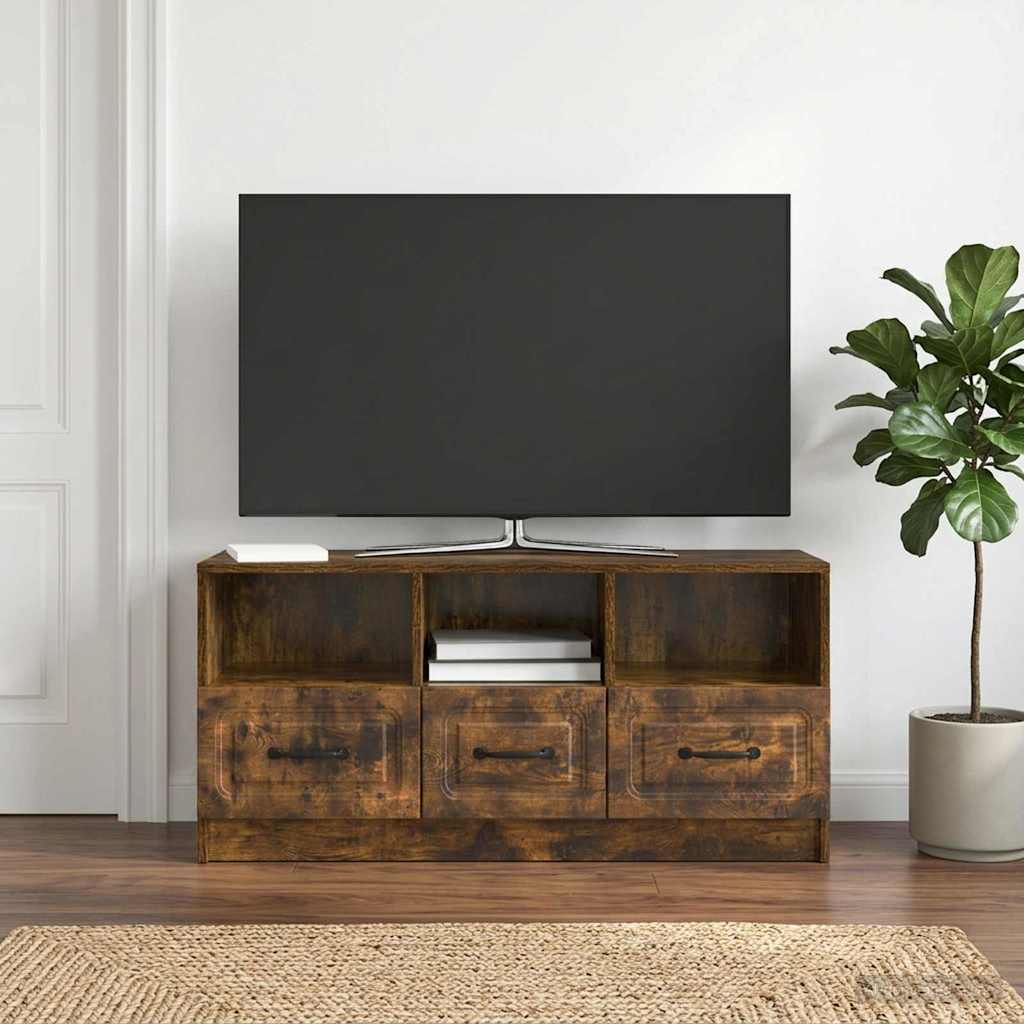 TV ormar Dimljeni hrast 102 x 34,5 x 47 cm Konstruirano drvo