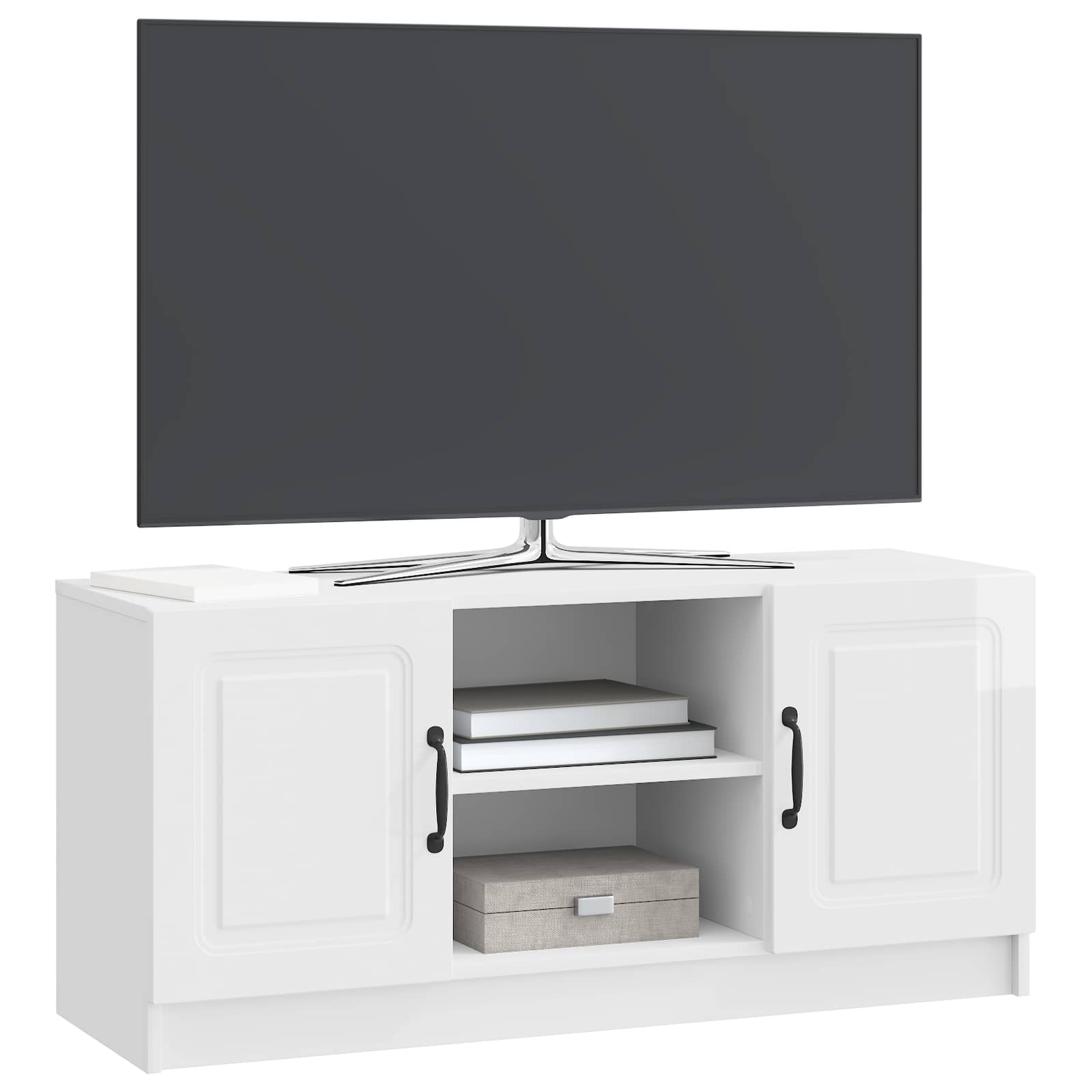 TV ormar Bijela visokog sjaja 102 x 34,5 x 47 cm