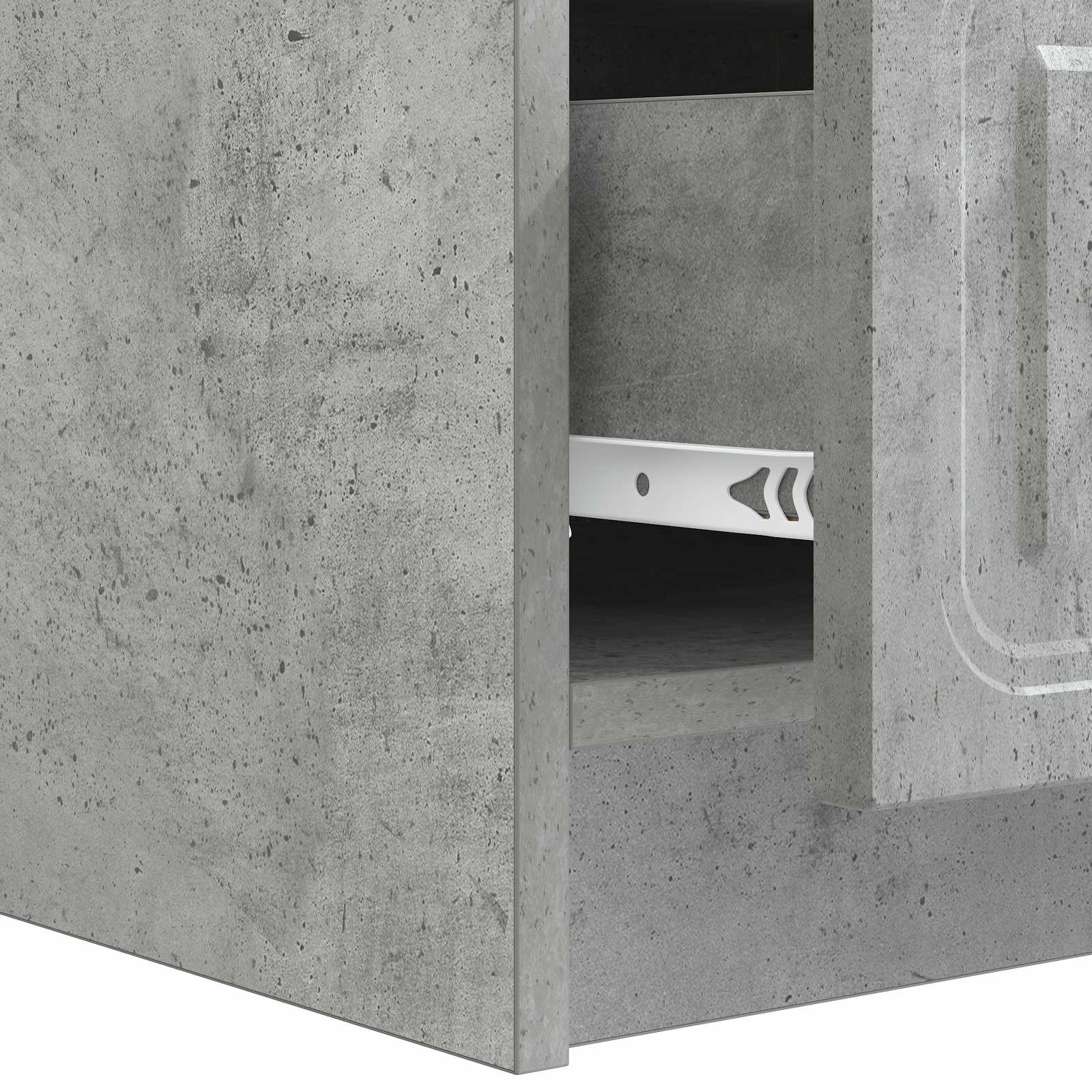 TV ormar Betonska siva 147 x 34,5 x 27 cm Konstruirano drvo
