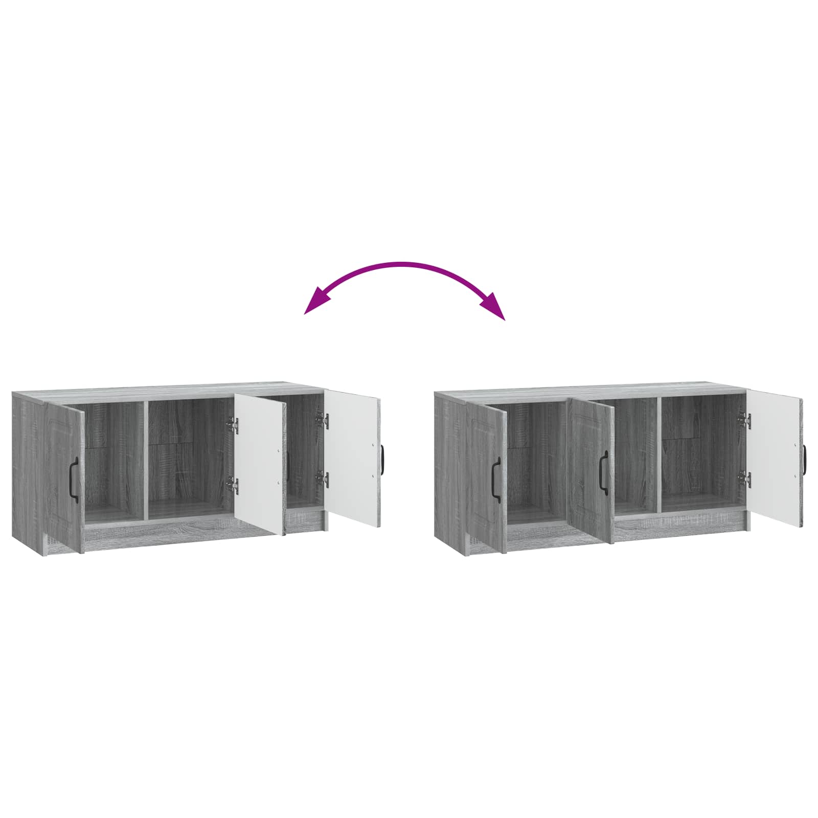 TV ormar Siva sonoma 99 x 34,5 x 47 cm Konstruirano drvo