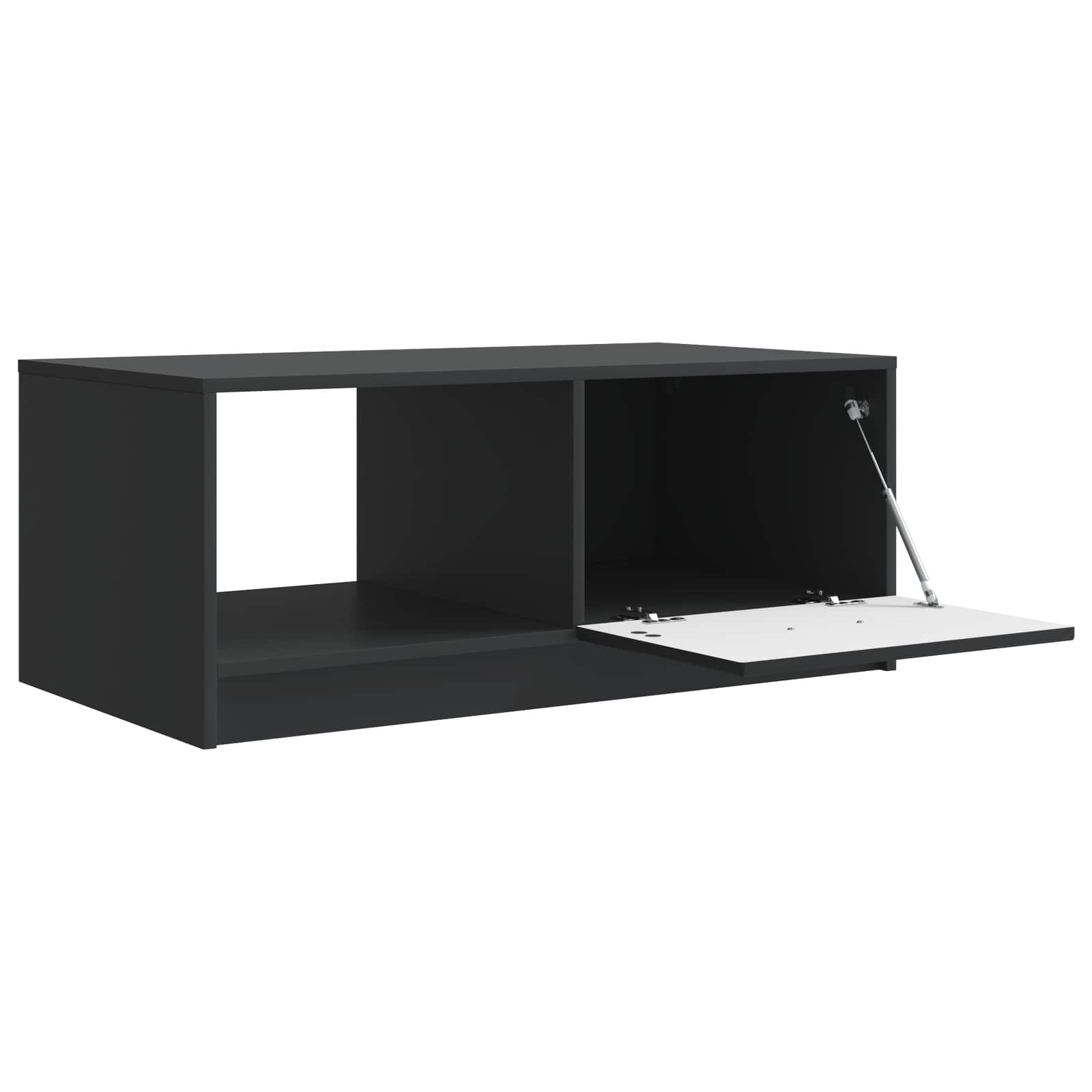 Kava Stol Crna 90 x 50 x 37 cm Konstruirano drvo
