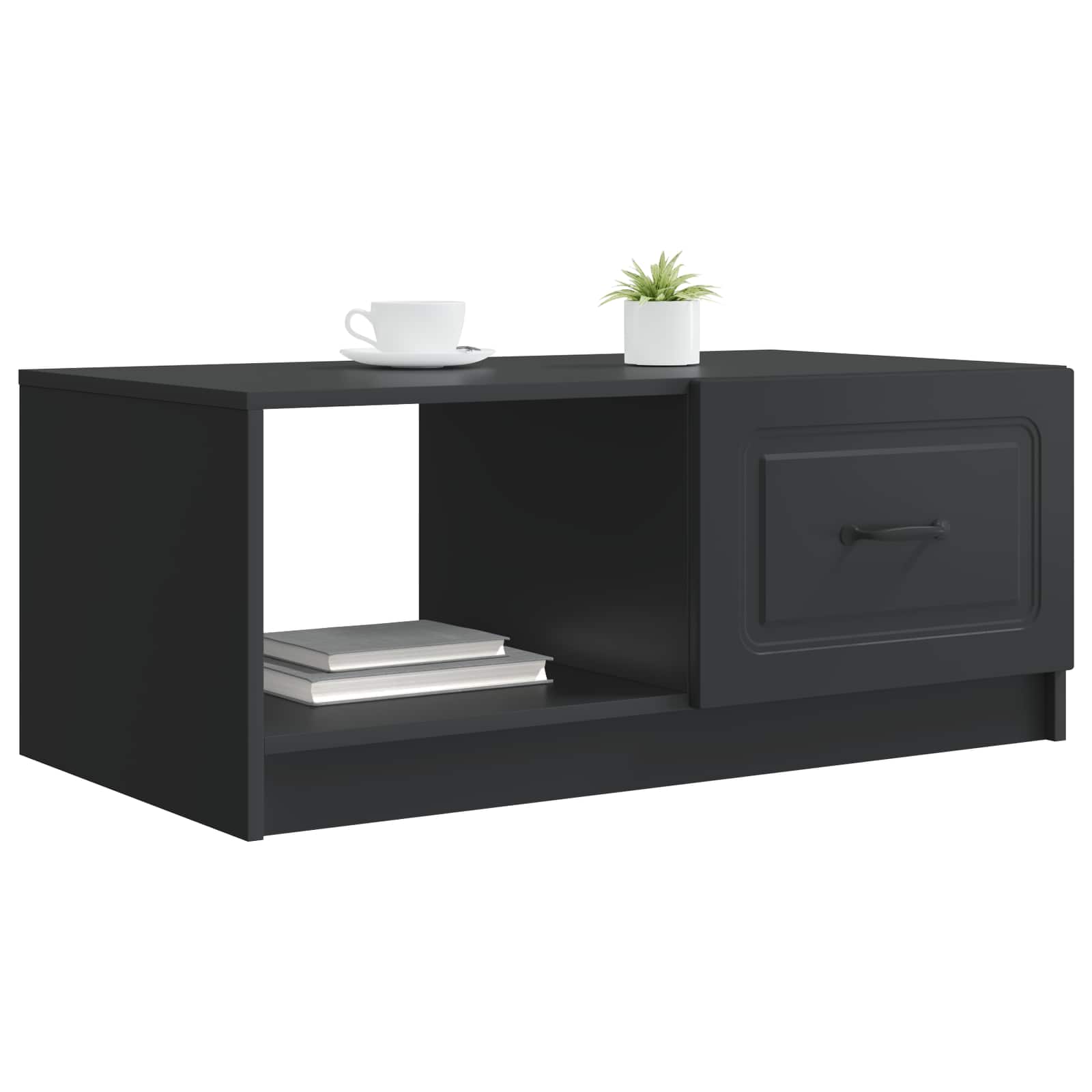 Kava Stol Crna 90 x 50 x 37 cm Konstruirano drvo
