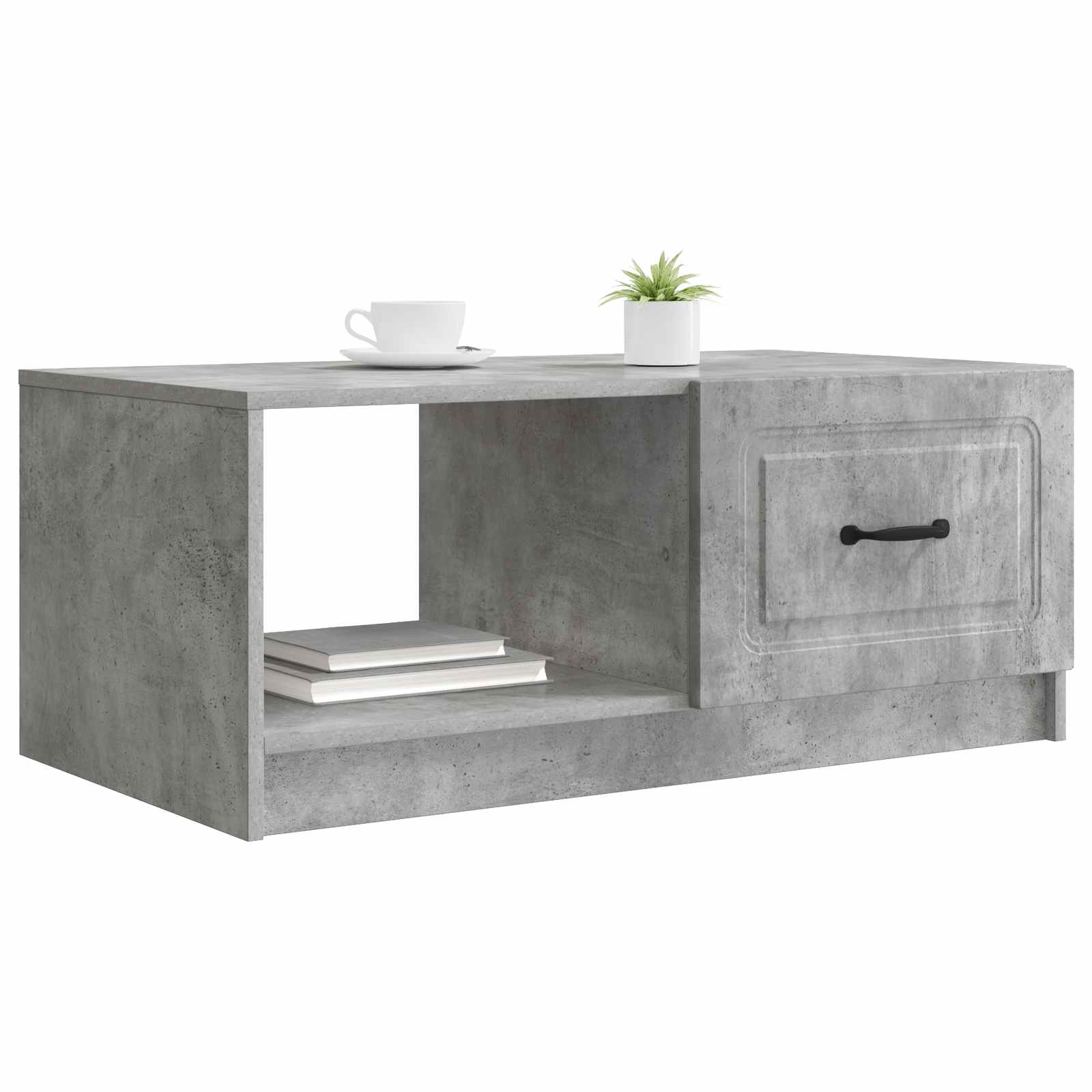Kava Stol Betonska siva 90 x 50 x 37 cm Konstruirano drvo
