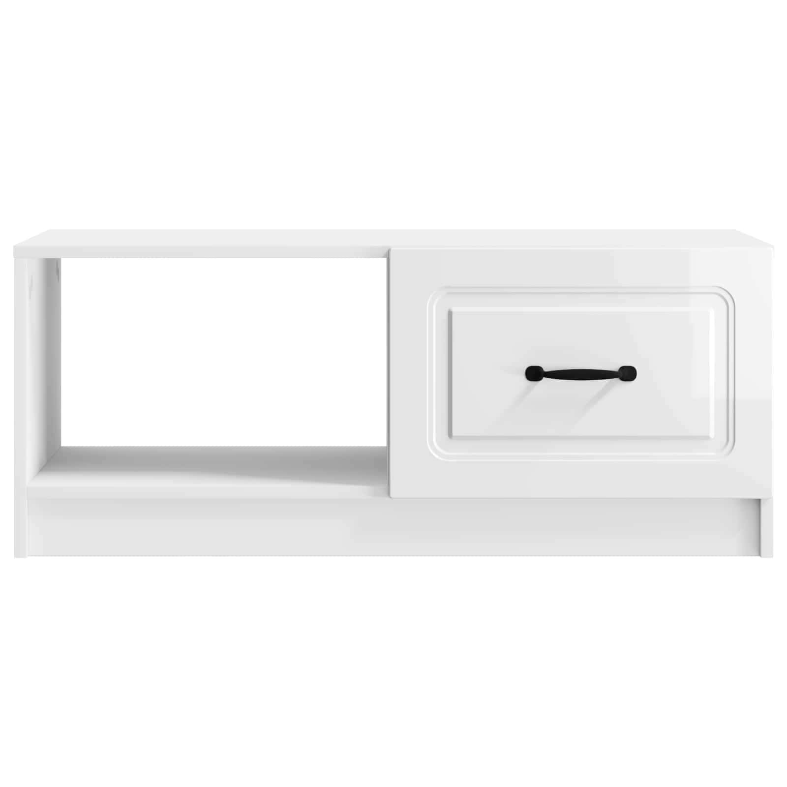 Kava Stol Bijela visokog sjaja 90 x 50 x 37 cm
