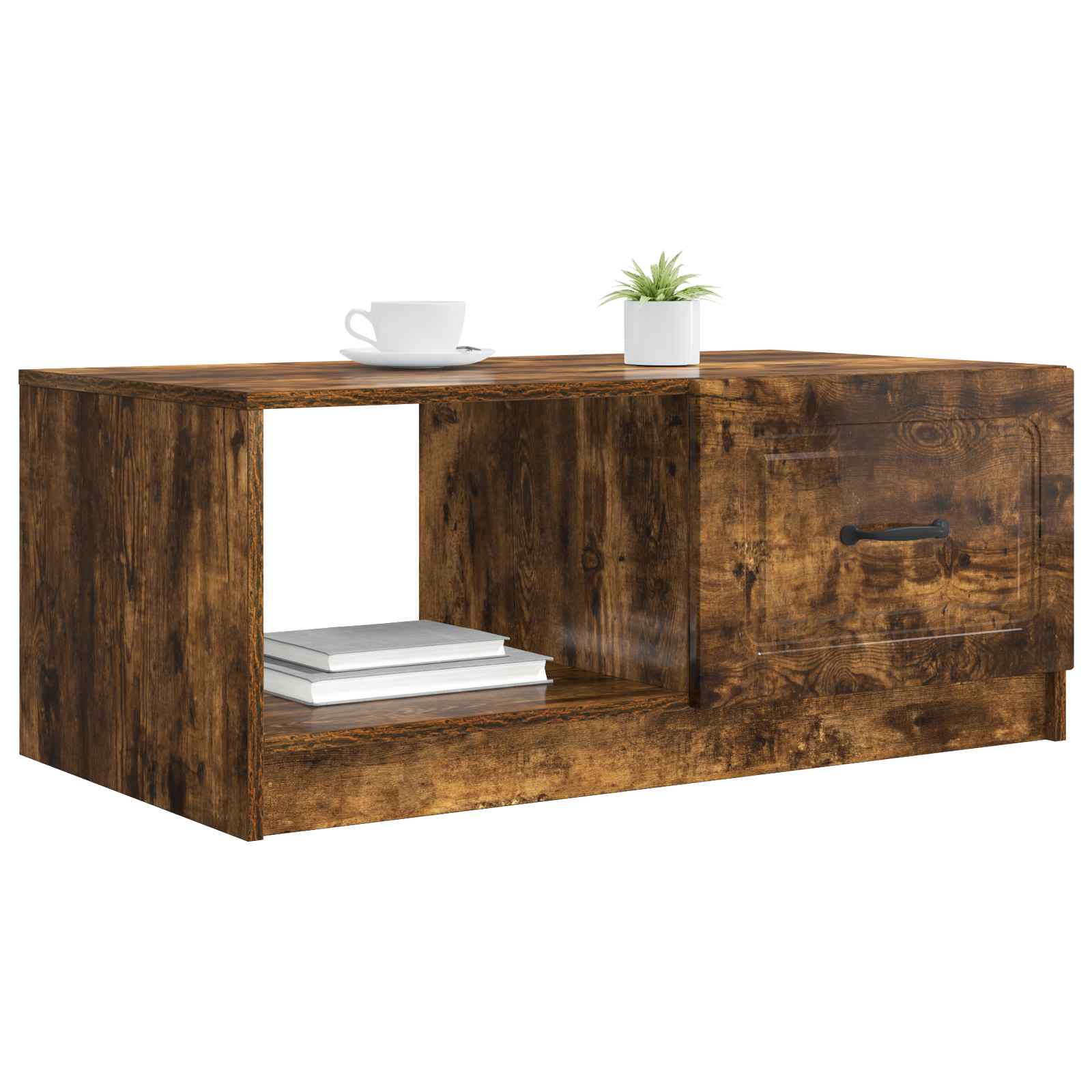 Kava Stol Dimljeni hrast 90 x 50 x 37 cm Konstruirano drvo