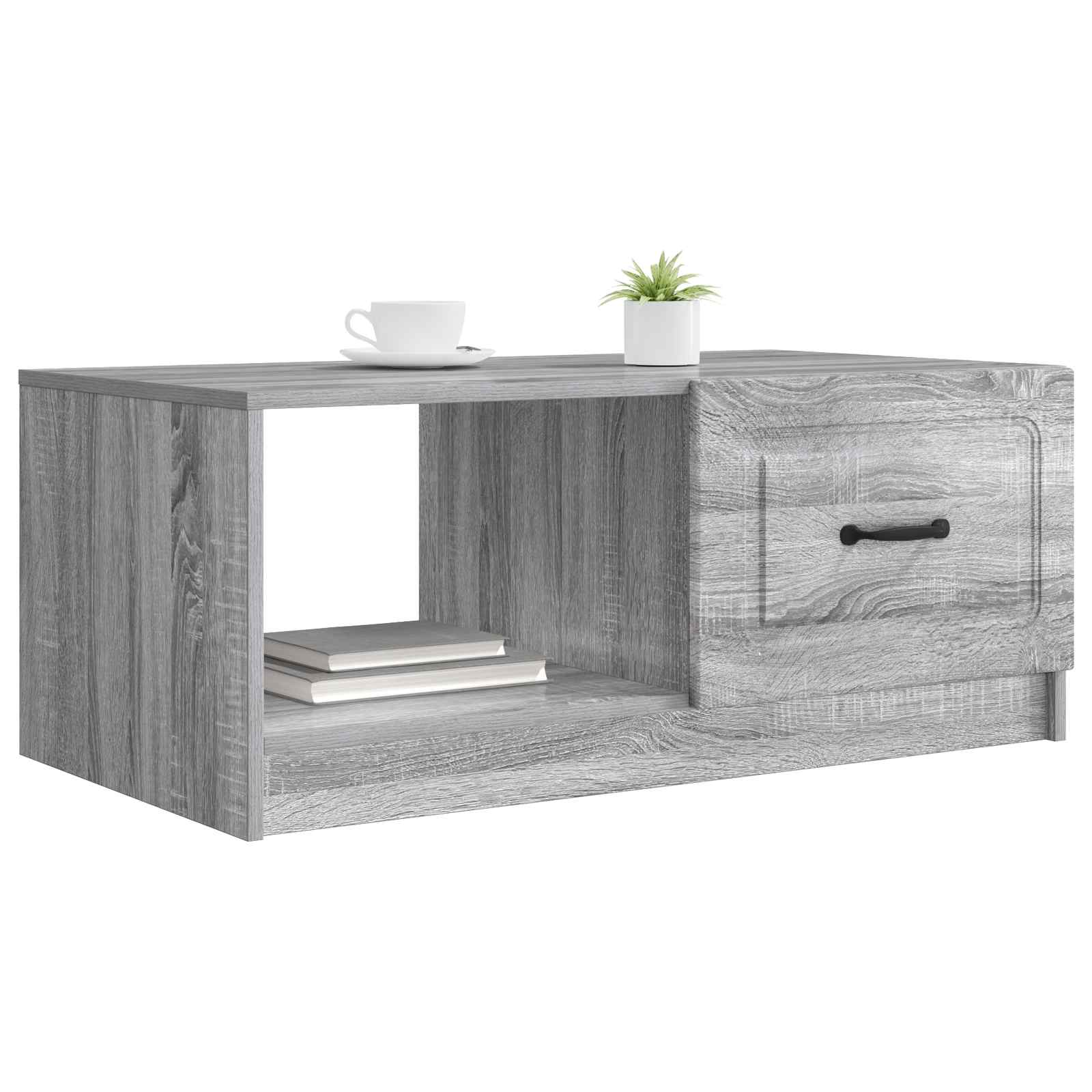 Kava Stol Siva sonoma 90 x 50 x 37 cm Konstruirano drvo
